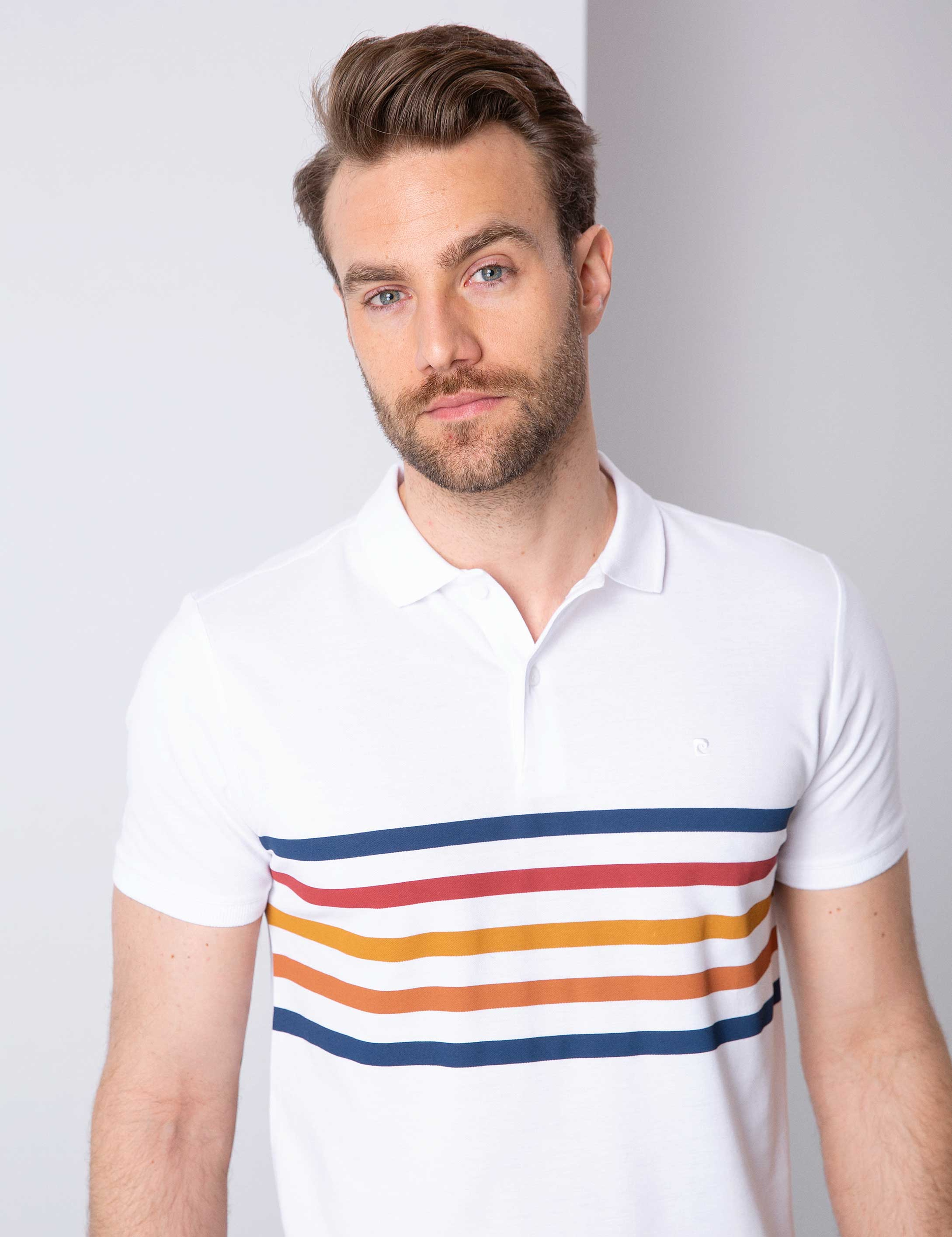Beyaz Slim Fit T-Shirt - Image 2