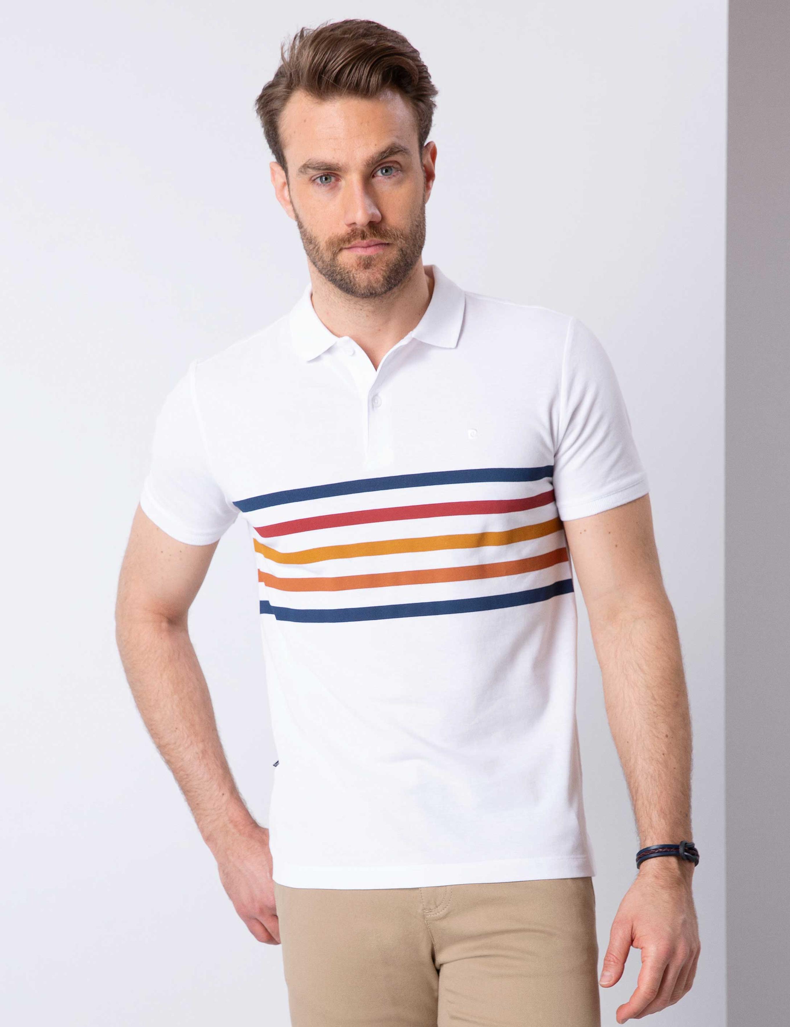 Beyaz Slim Fit T-Shirt