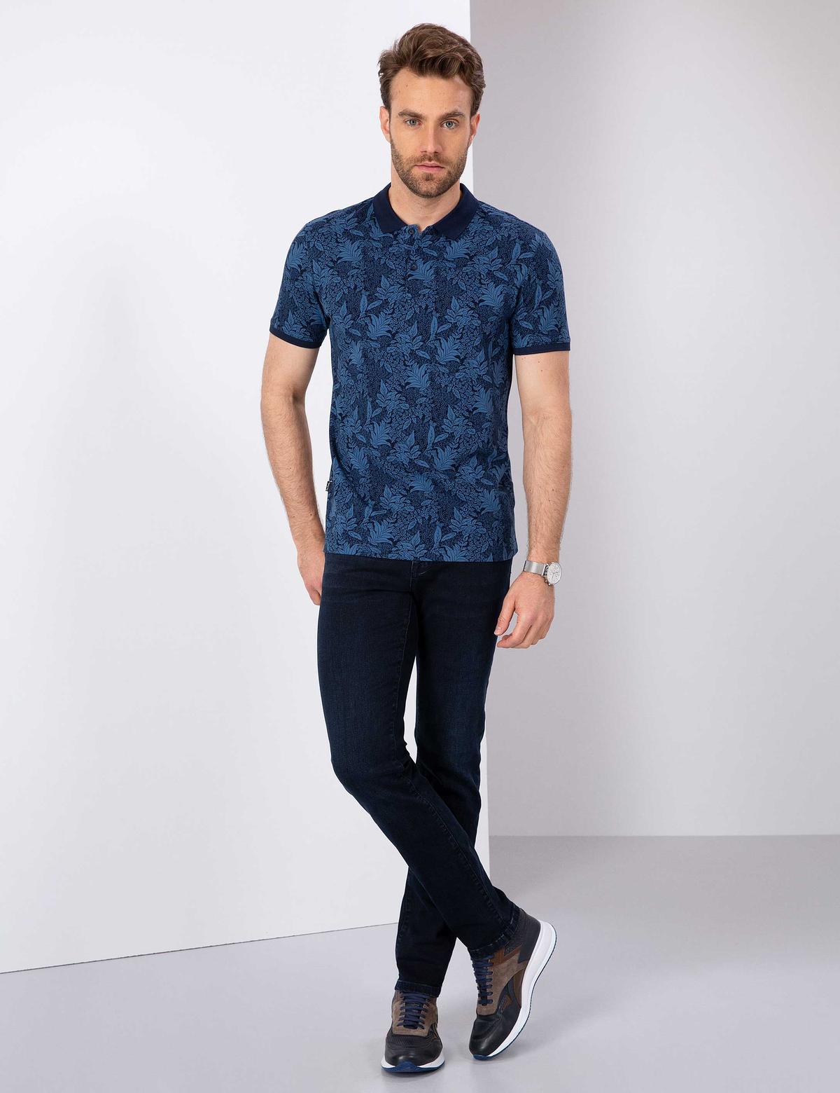 Lacivert Slim Fit Tişört - 50210308001