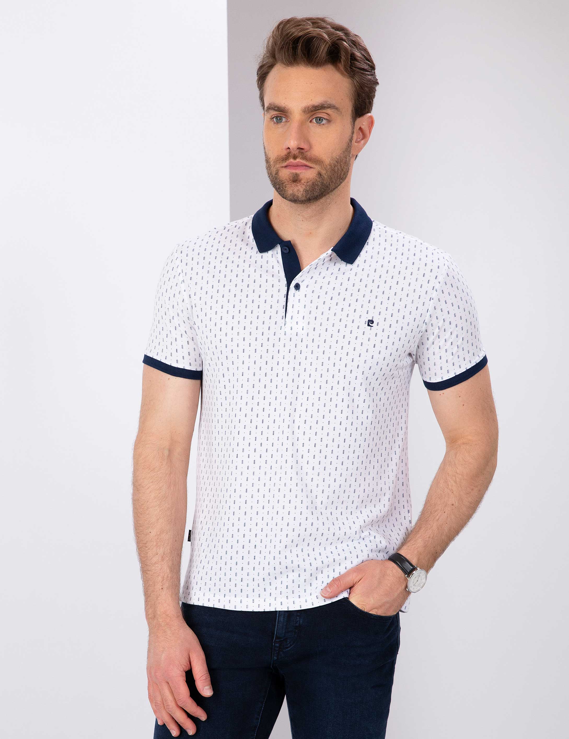 Lacivert Slim Fit T-Shirt