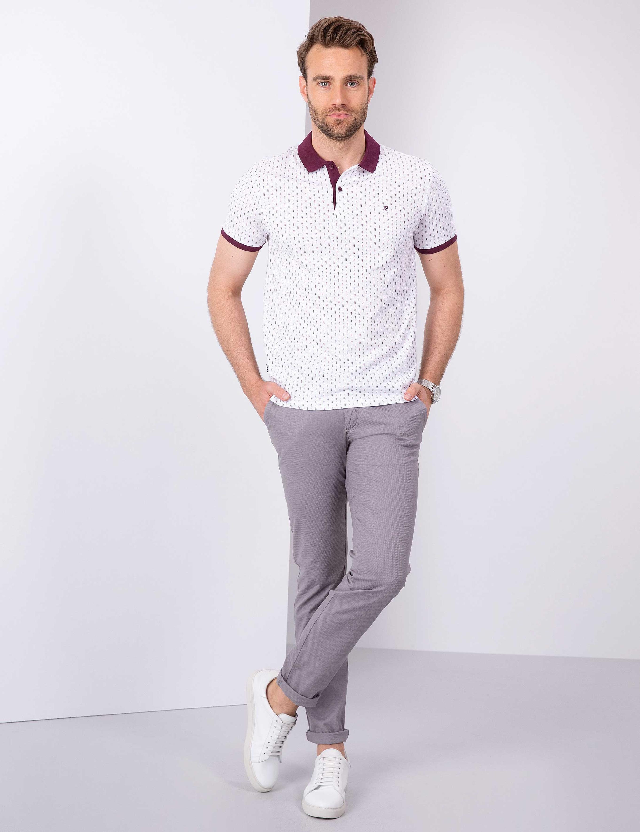 Bordo Slim Fit Tişört