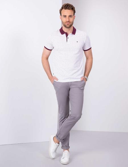 Bordo Slim Fit Tişört - 50210319015