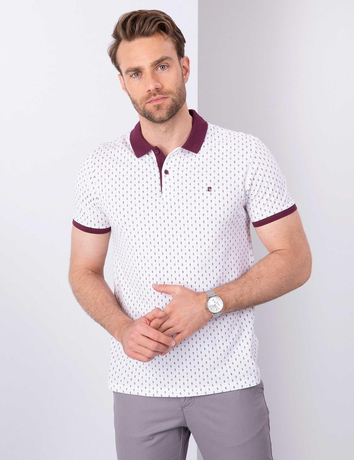 Bordo Slim Fit Tişört - 50210319015