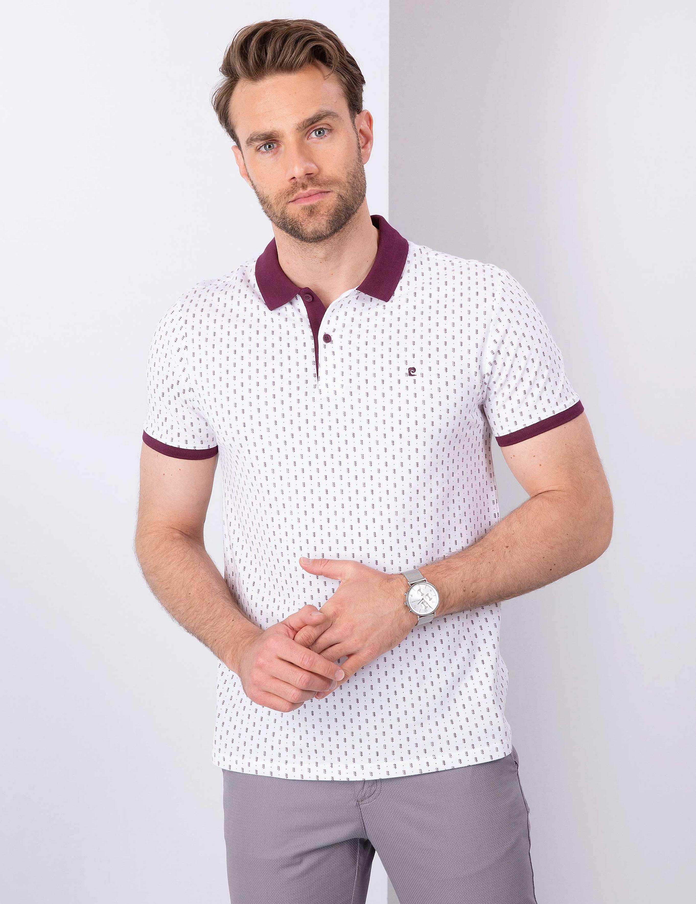 Bordo Slim Fit Tişört