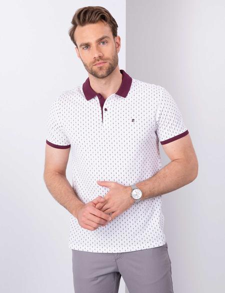 Bordo Slim Fit Tişört - 50210319015