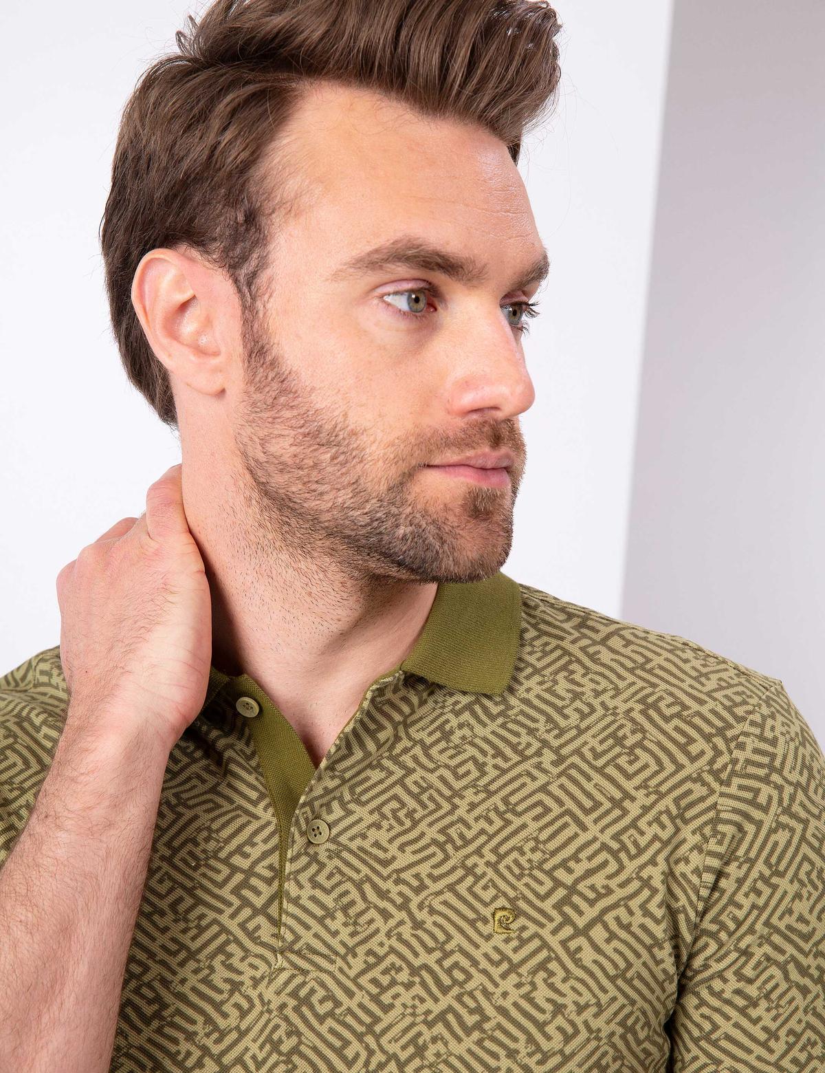 Haki Slim Fit Polo Yaka T-Shirt - 50210323003