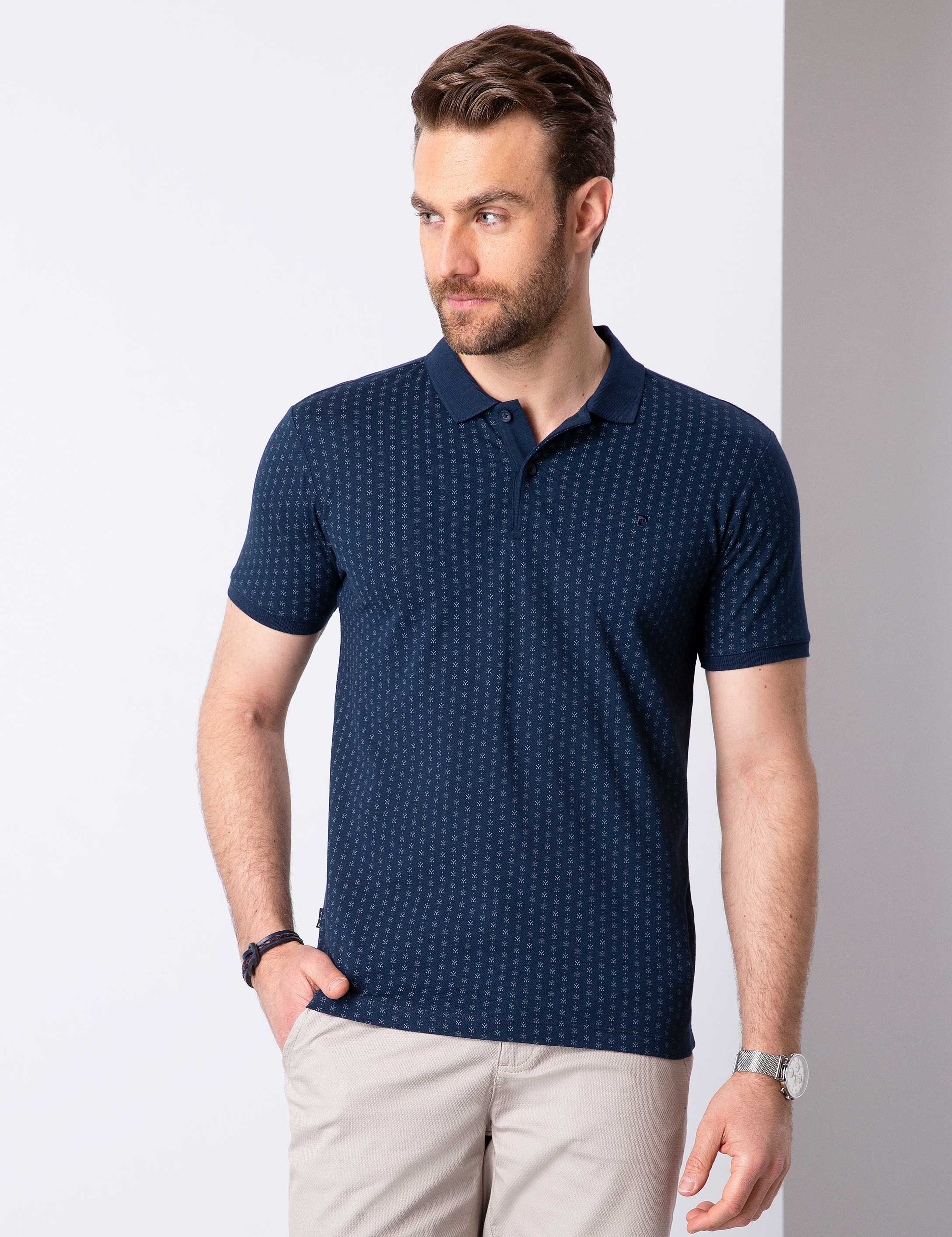 Lacivert Slim Fit T-Shirt - Image 1