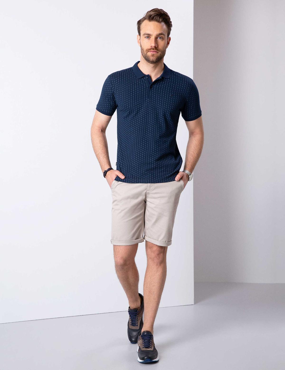 Lacivert Slim Fit T-Shirt - 50210327019