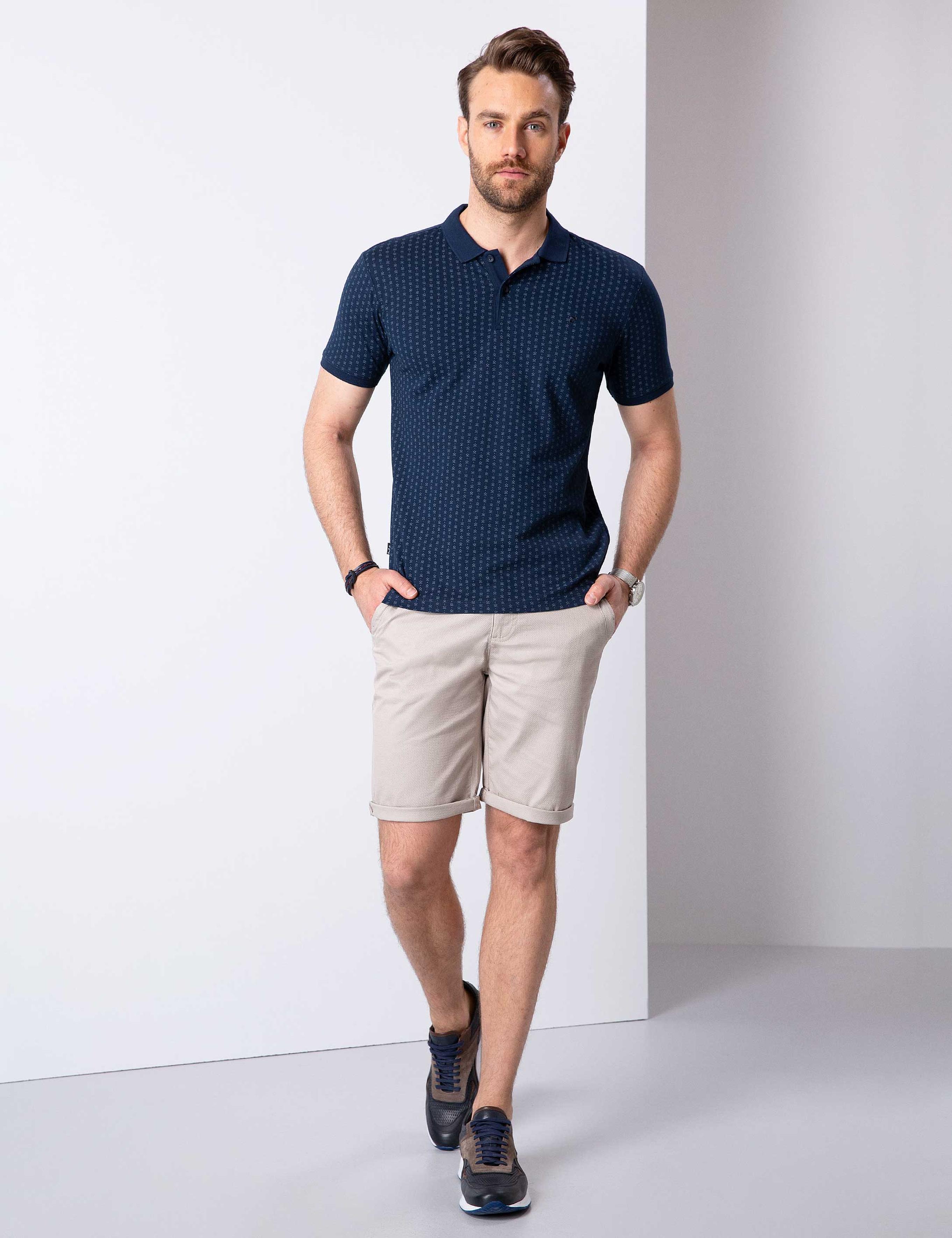 Lacivert Slim Fit T-Shirt