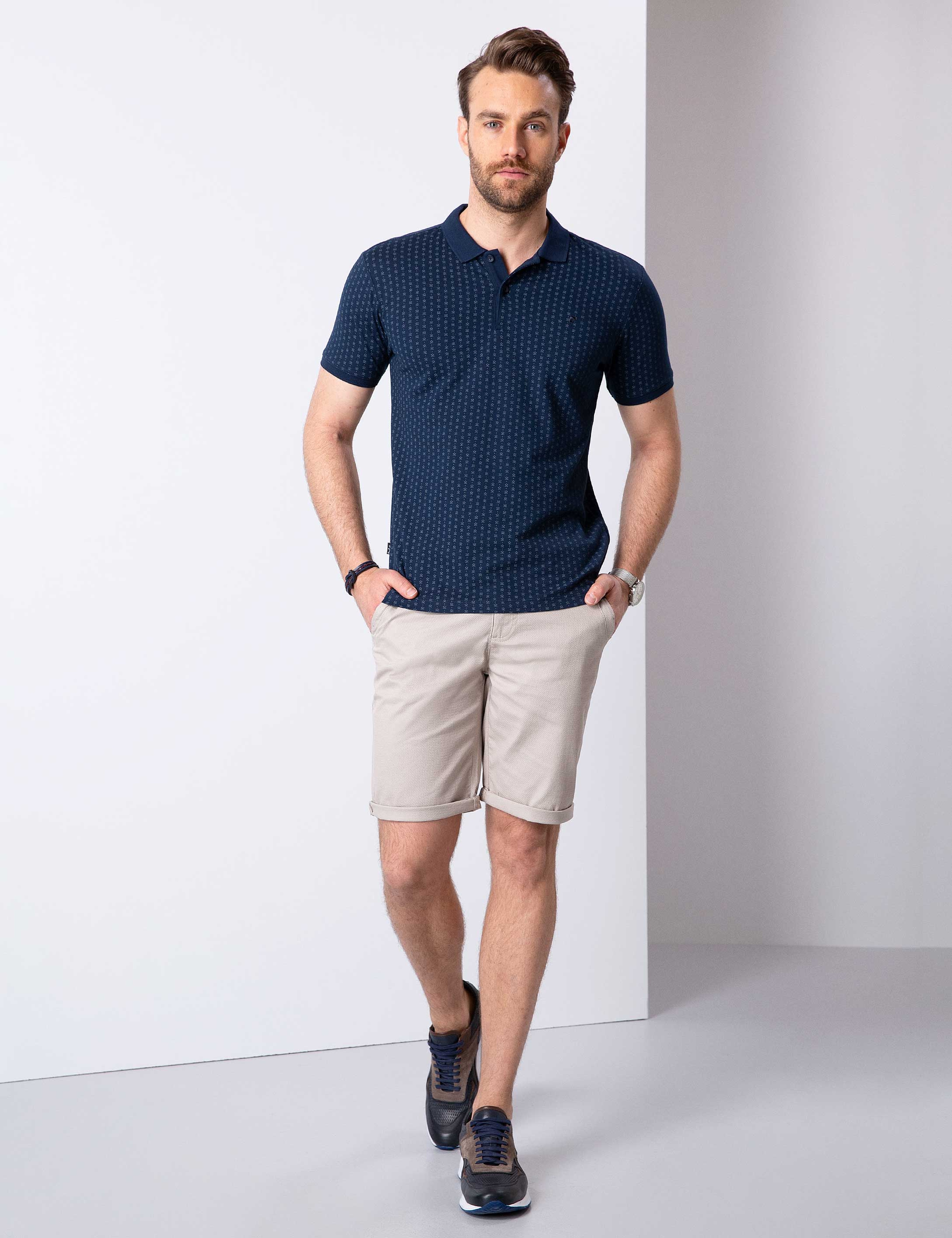 Lacivert Slim Fit T-Shirt - Image 3