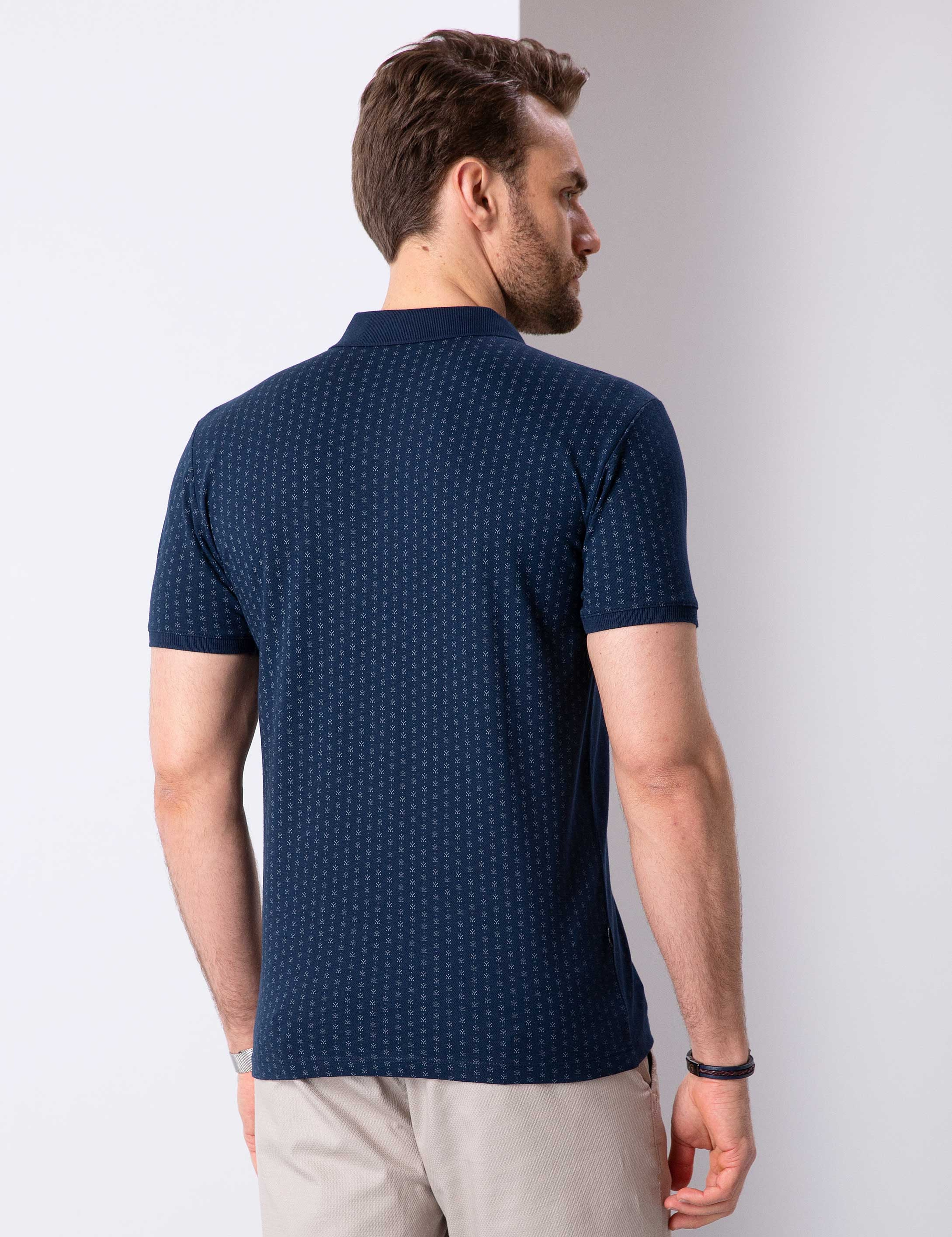 Lacivert Slim Fit T-Shirt - Image 4