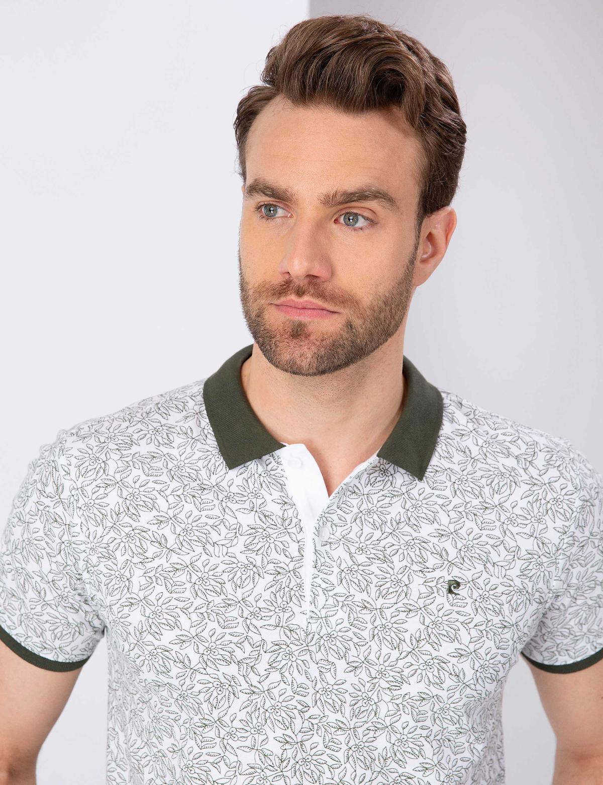 Yeşil Slim Fit Polo Yaka T-Shirt - 50210328028