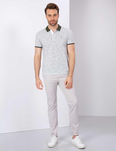 Yeşil Slim Fit Polo Yaka T-Shirt - 50210328028