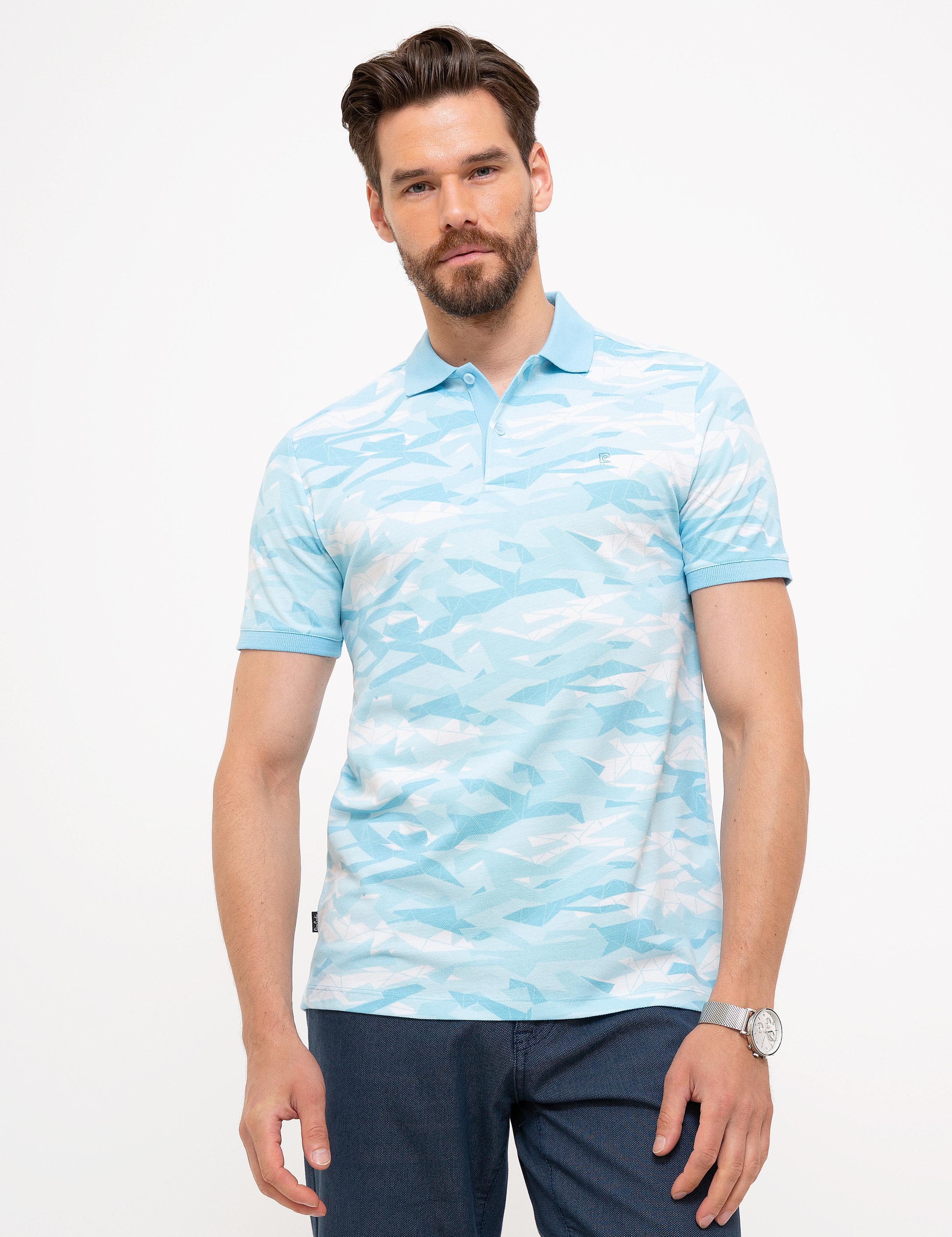 Açık Mavi Slim Fit Polo Yaka T-Shirt