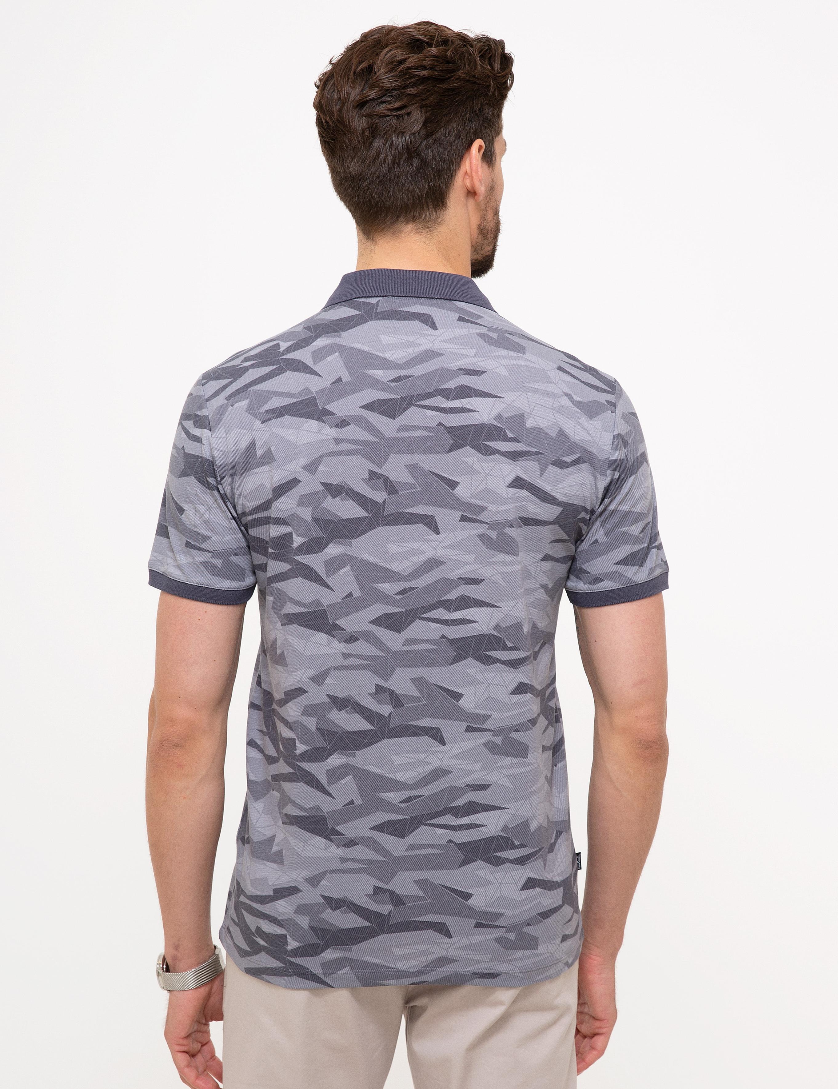 Gri Slim Fit Polo Yaka T-Shirt