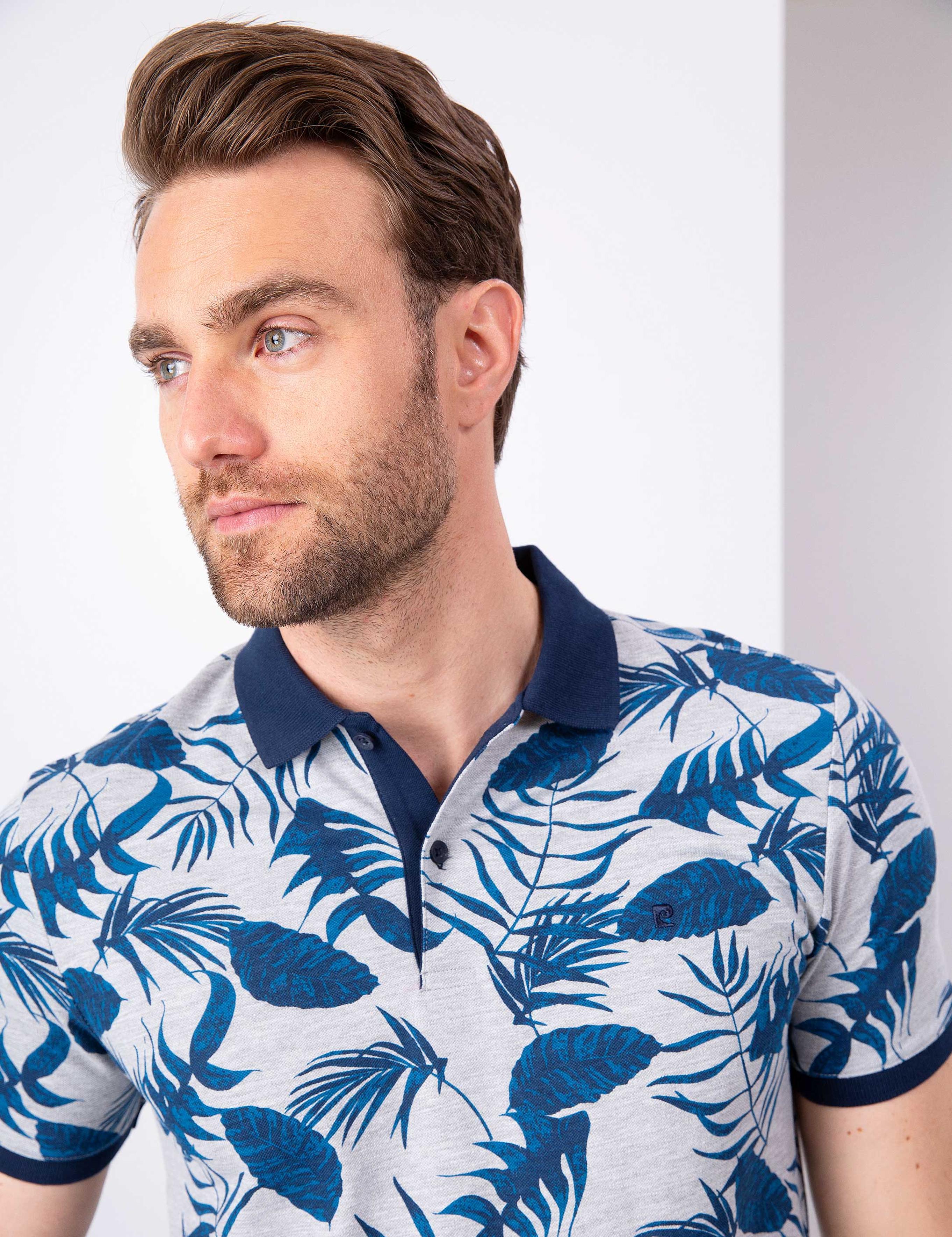 Lacivert Slim Fit Polo Yaka T-Shirt