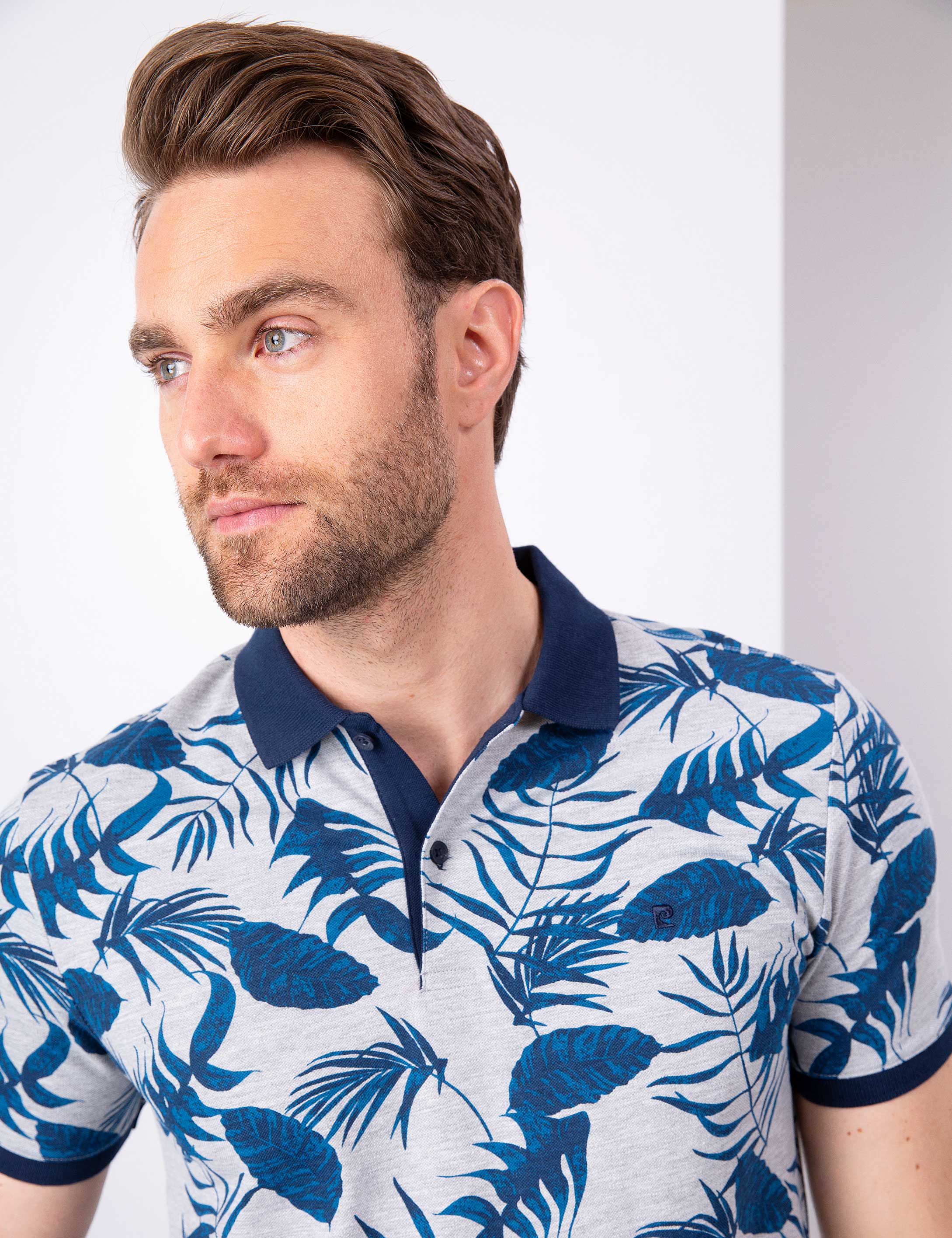 Lacivert Slim Fit Polo Yaka T-Shirt