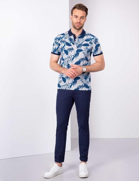 Lacivert Slim Fit Polo Yaka T-Shirt - 50210330008