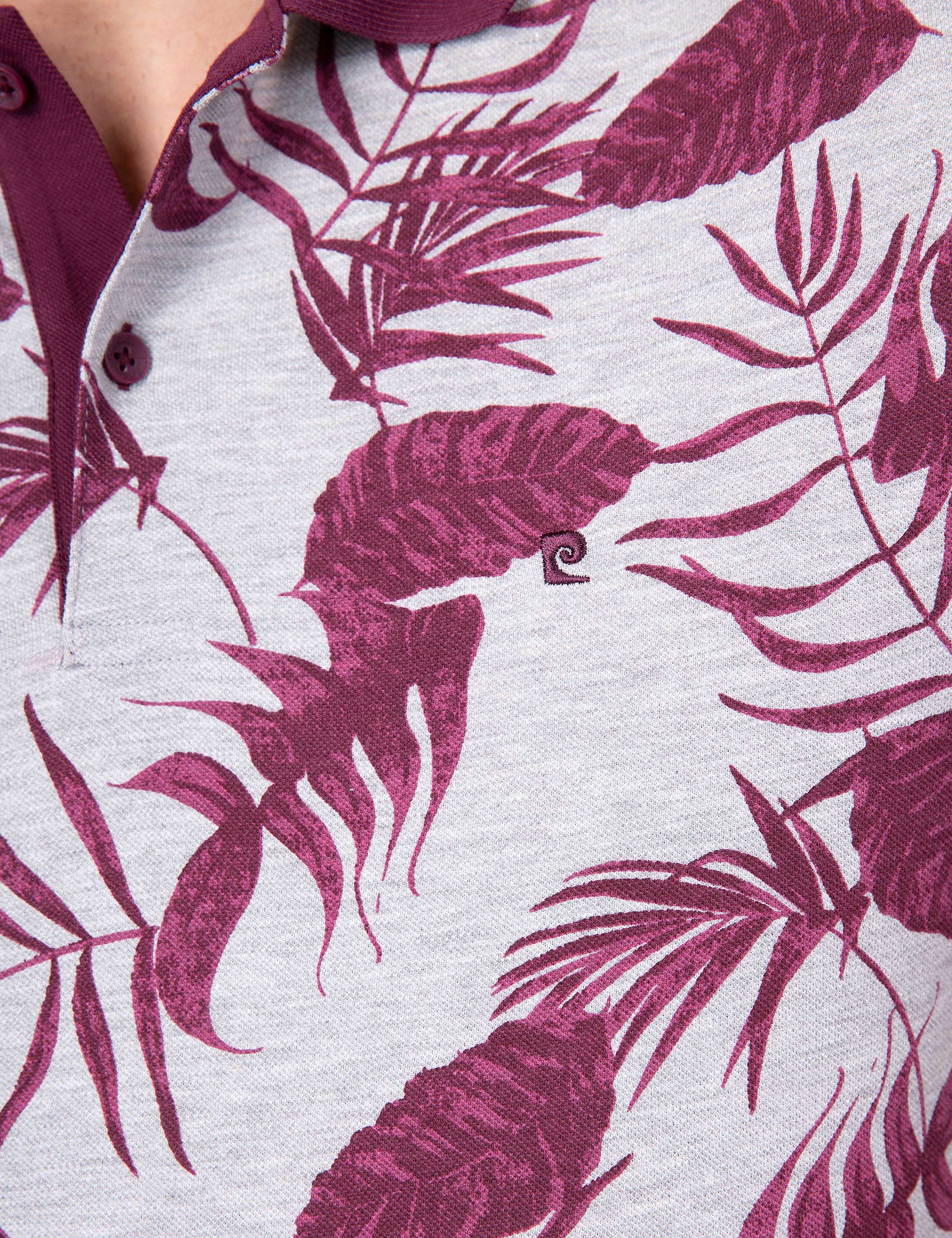Bordo Slim Fit Polo Yaka T-Shirt
