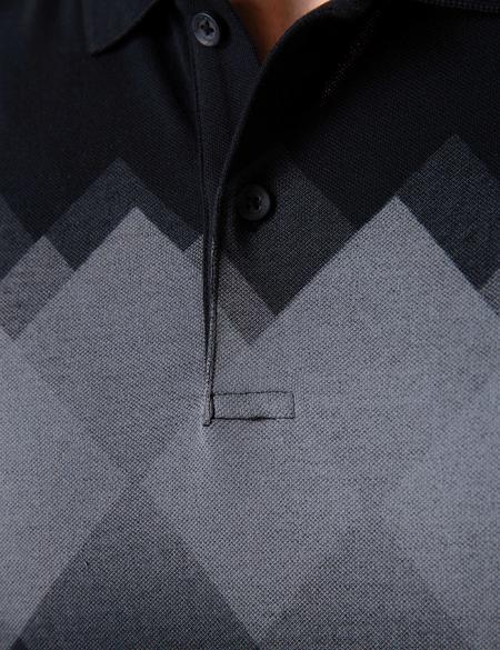 Siyah Slim Fit Polo Yaka T-Shirt - 50210346001