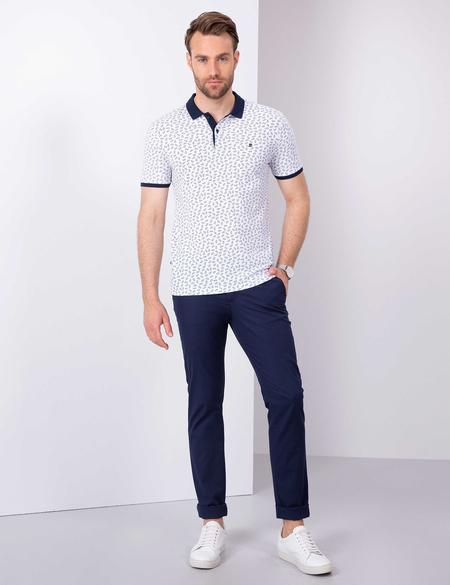 Lacivert Slim Fit Polo Yaka T-Shirt - 50210351006