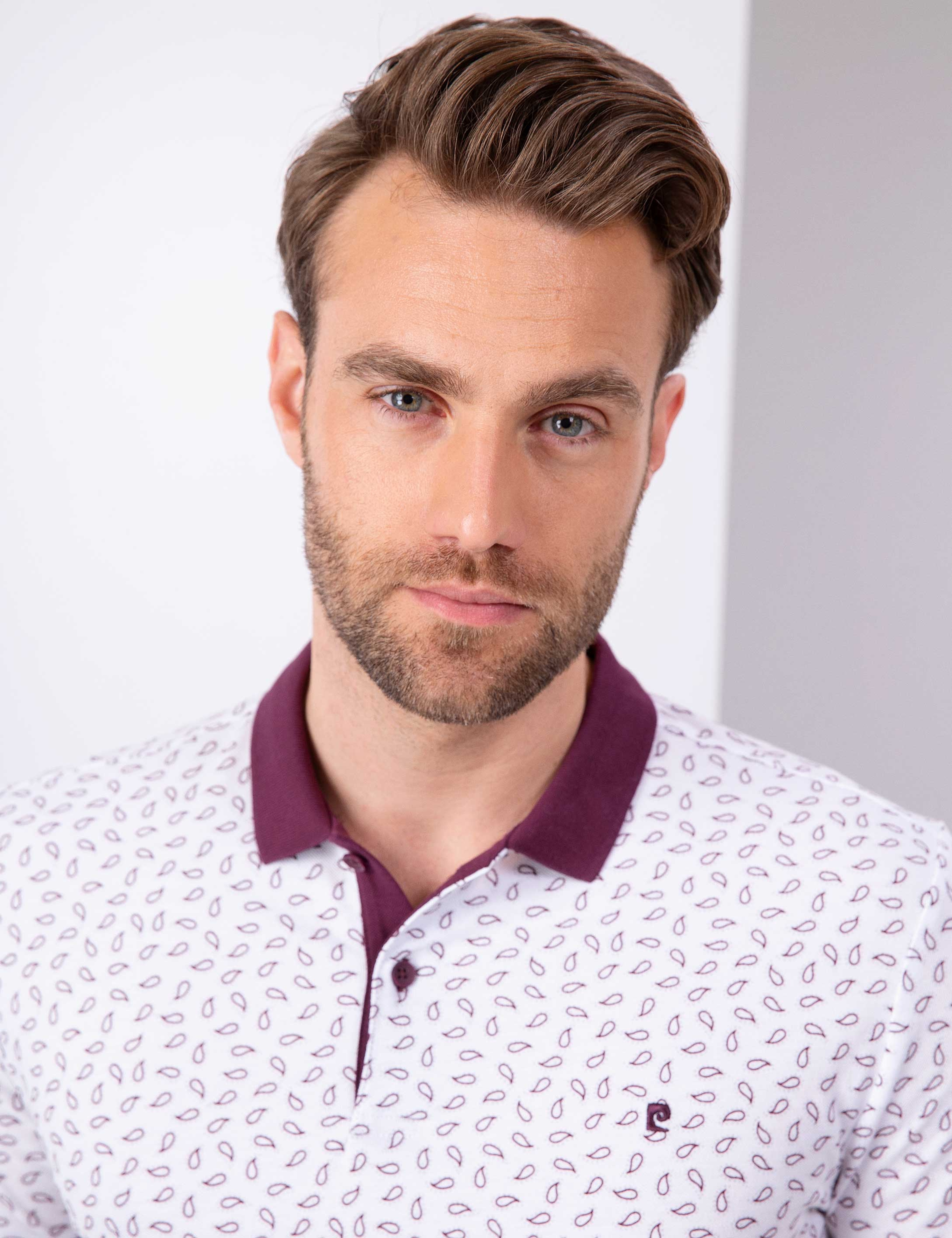 Bordo Slim Fit Polo Yaka T-Shirt - Image 2