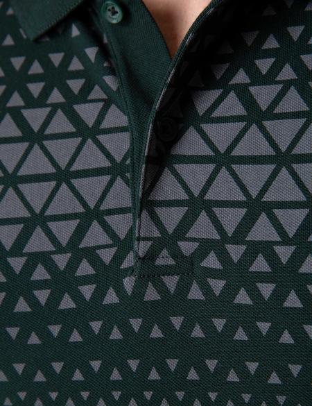 Koyu Yeşil Slim Fit Polo Yaka T-Shirt - 50210352011