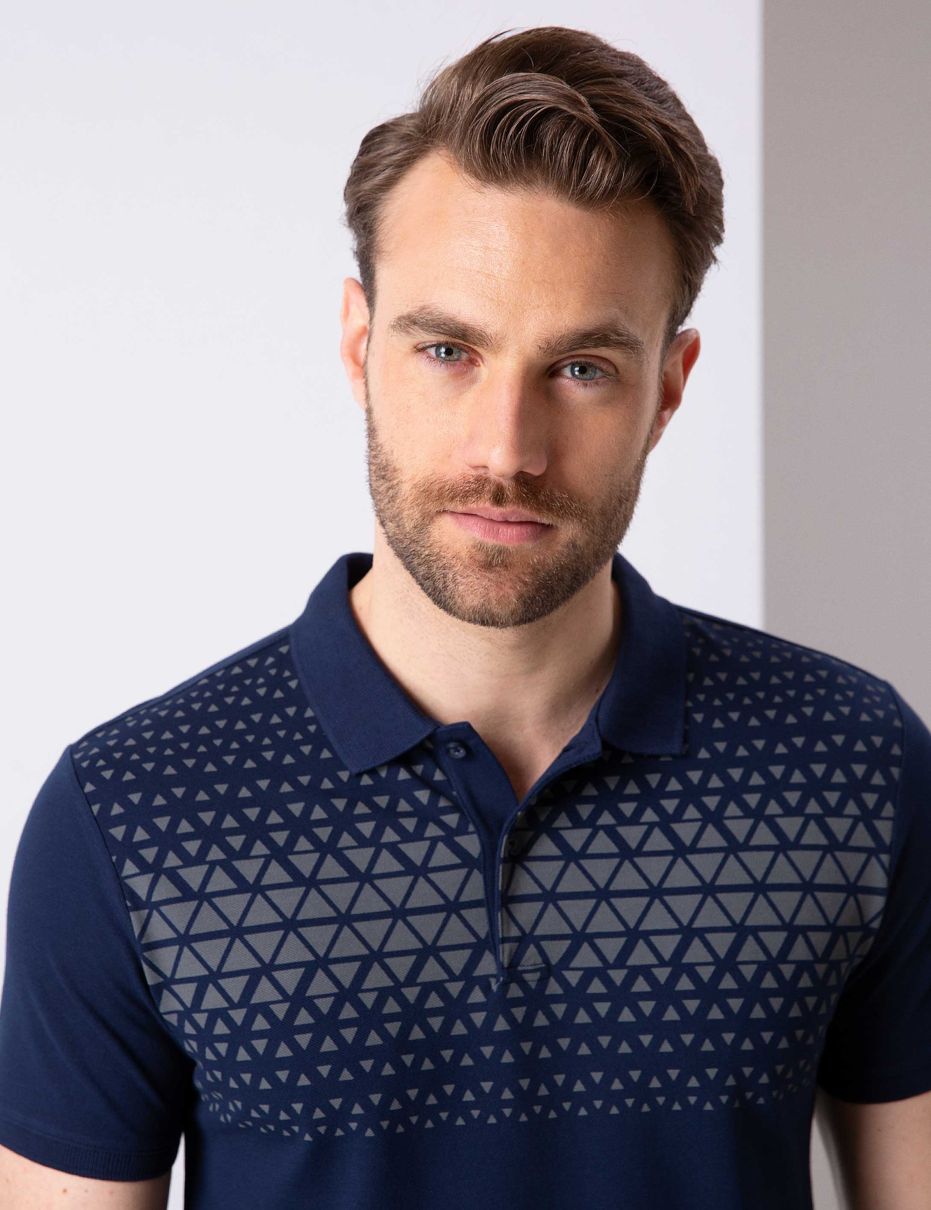 Lacivert Slim Fit Polo Yaka T-Shirt - Image 2