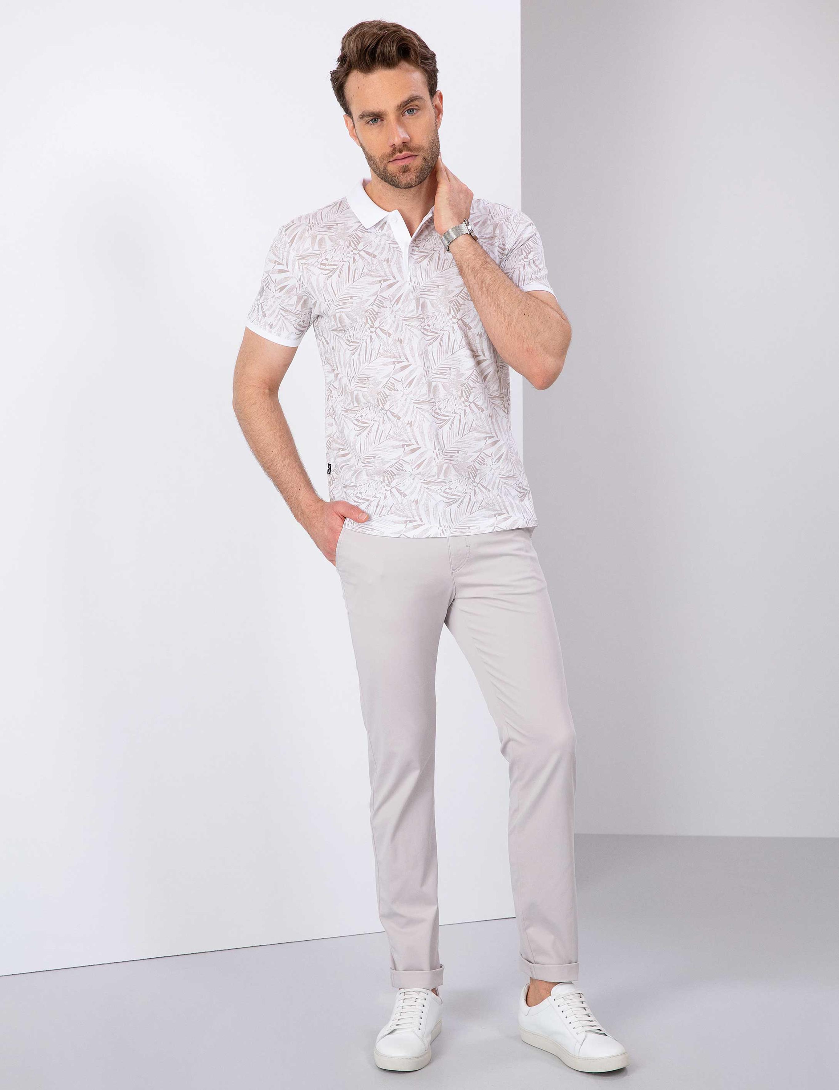 Taş Slim Fit Polo Yaka T-Shirt