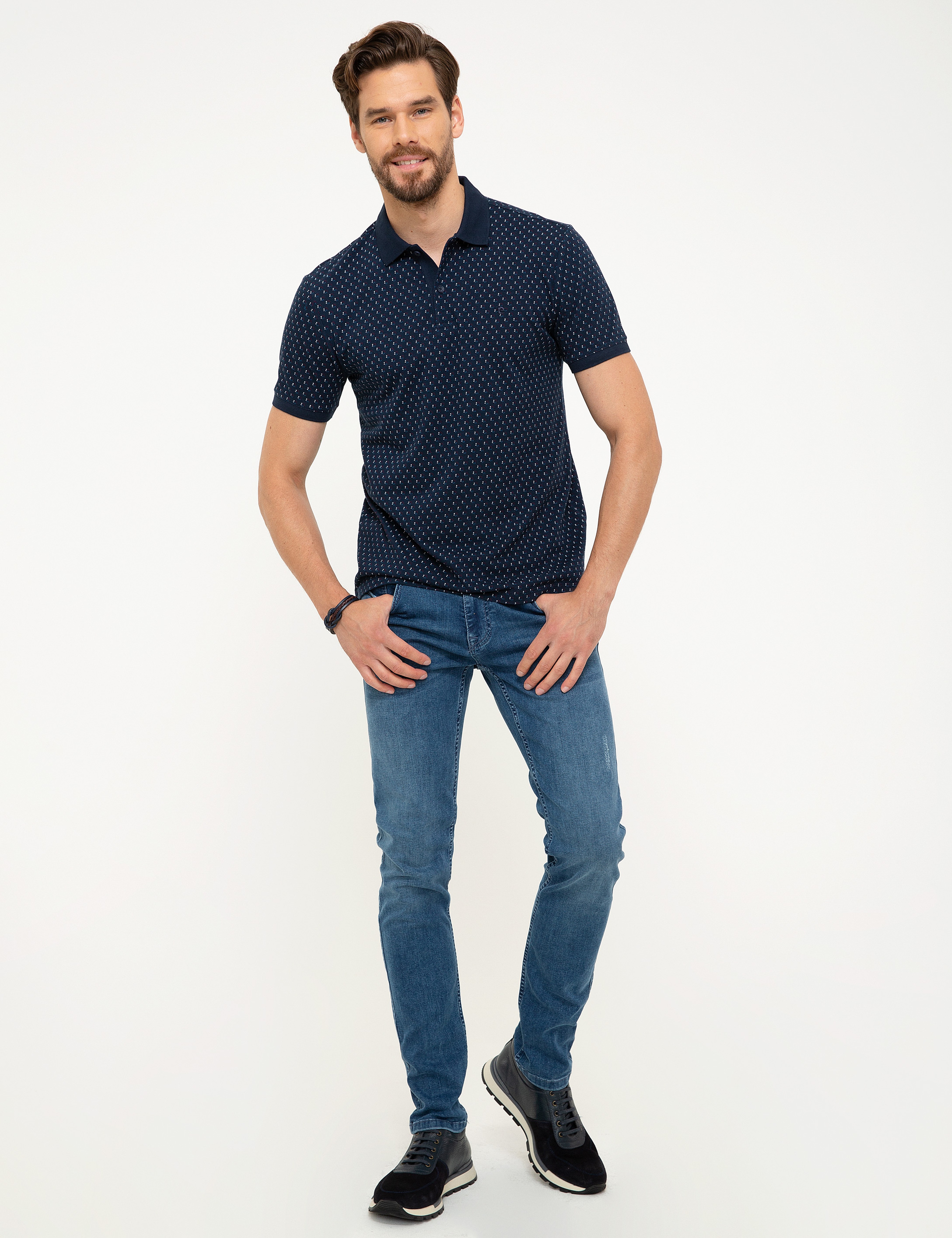 Lacivert Slim Fit T-Shirt - Image 4