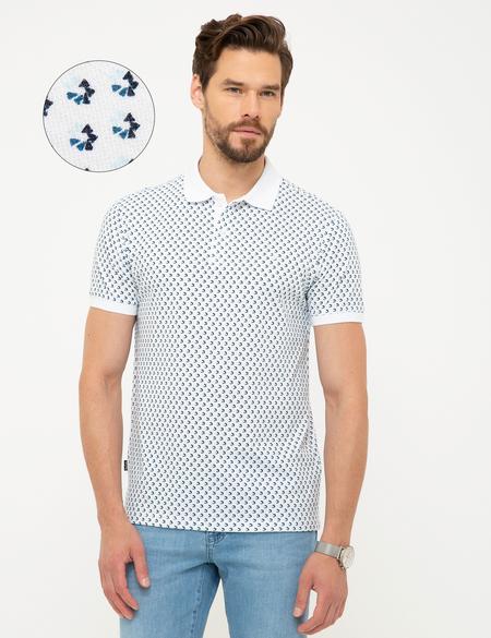 Beyaz Slim Fit Polo Yaka T-Shirt - 50210356010