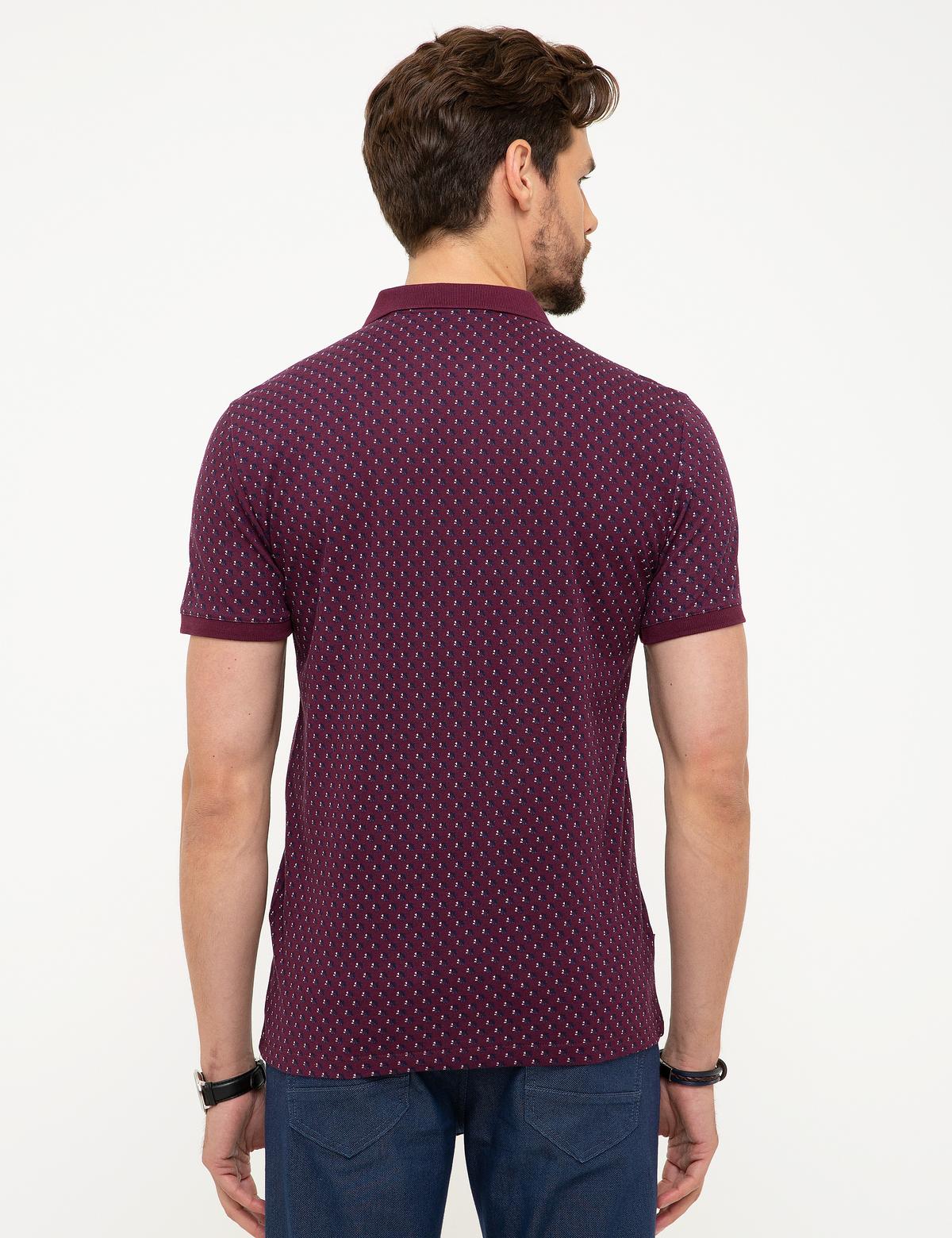 Bordo Slim Fit Polo Yaka T-Shirt - 50210356019
