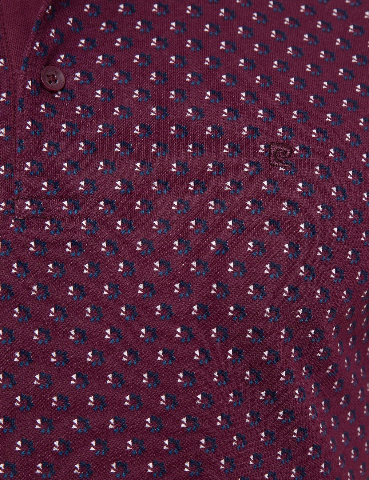 Bordo Slim Fit Polo Yaka T-Shirt - 50210356019