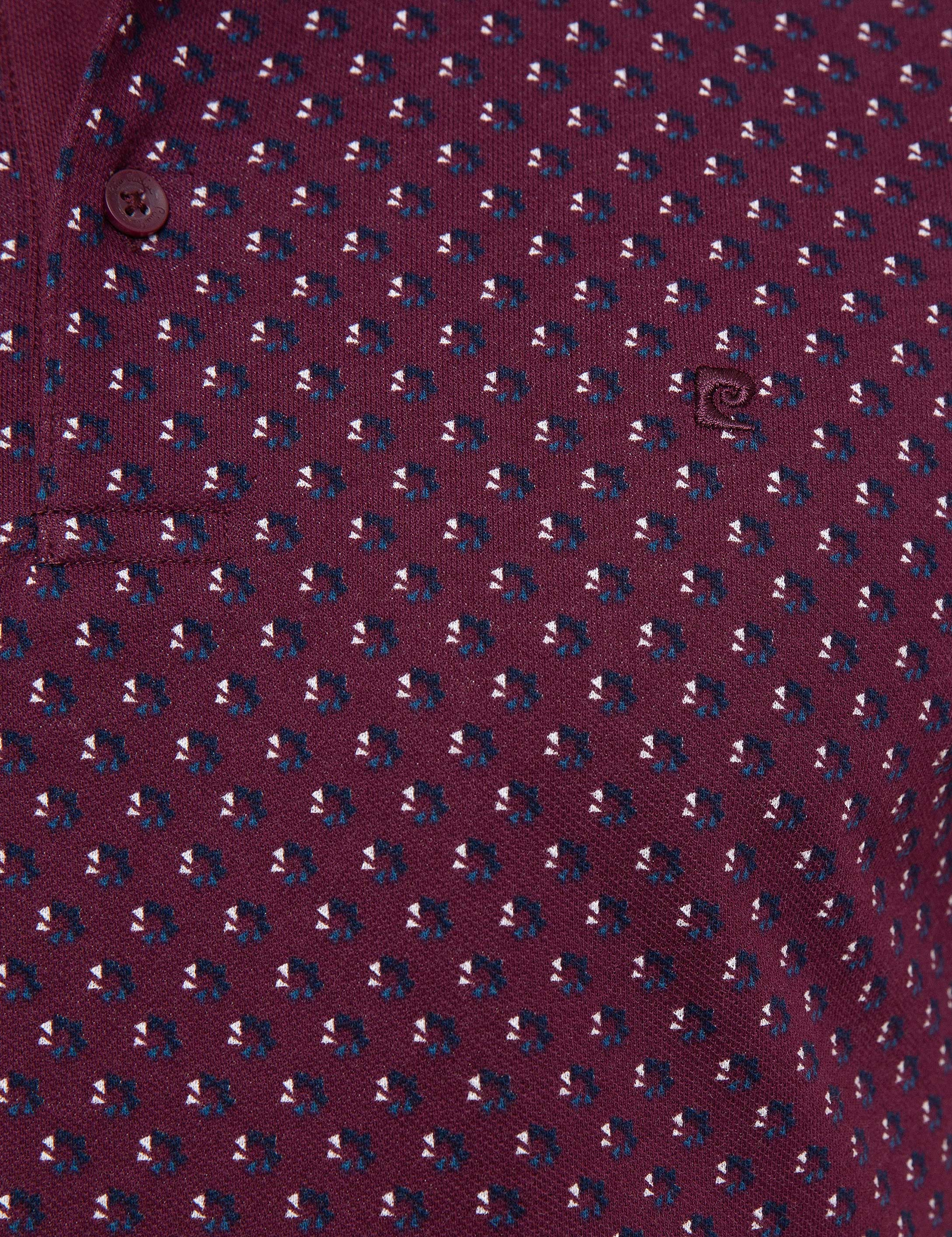 Bordo Slim Fit Polo Yaka T-Shirt