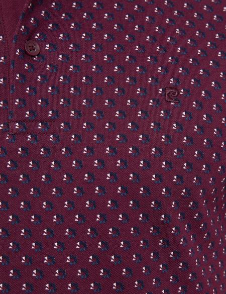 Bordo Slim Fit Polo Yaka T-Shirt - 50210356019