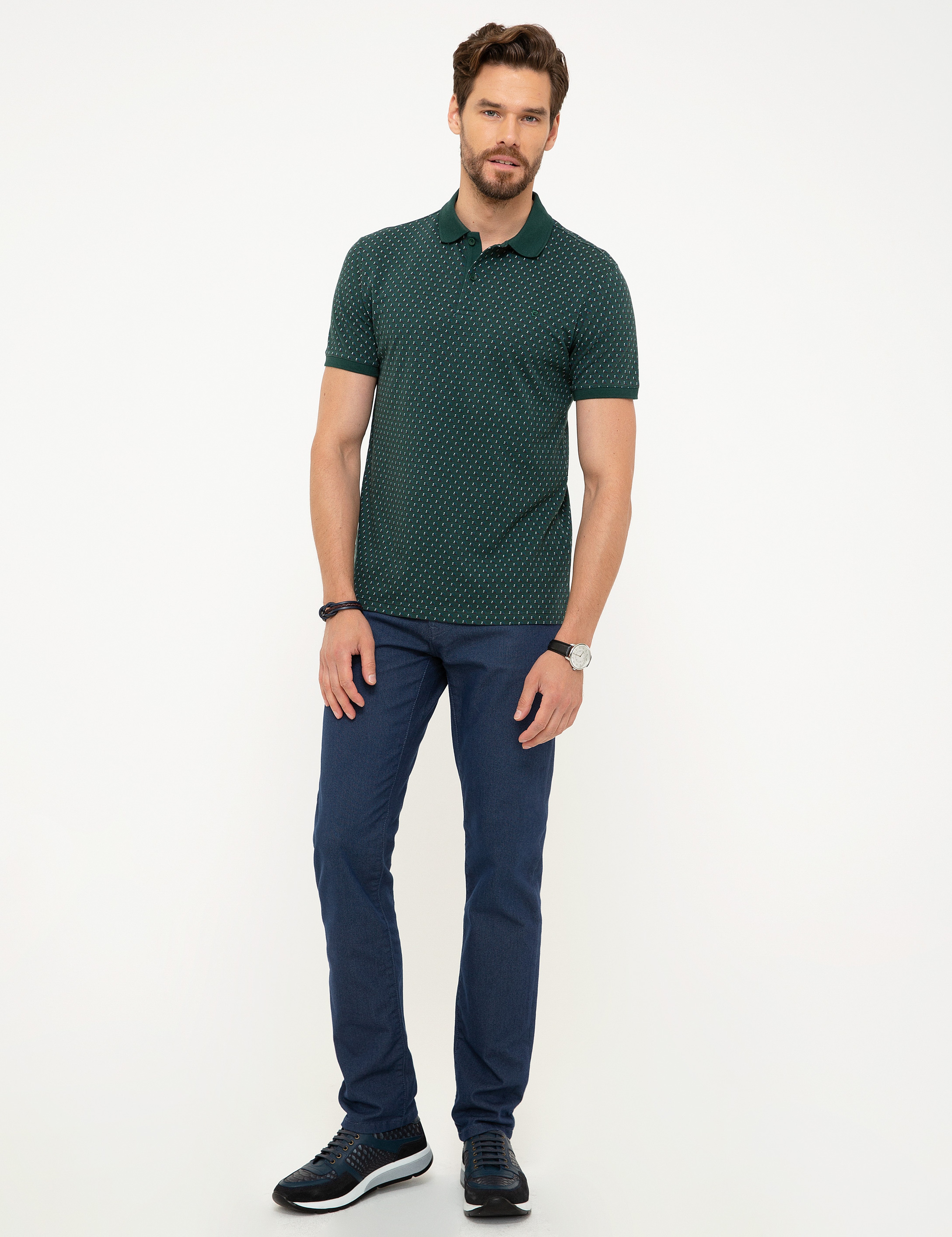 Koyu Yeşil Slim Fit T-shirt - Image 4