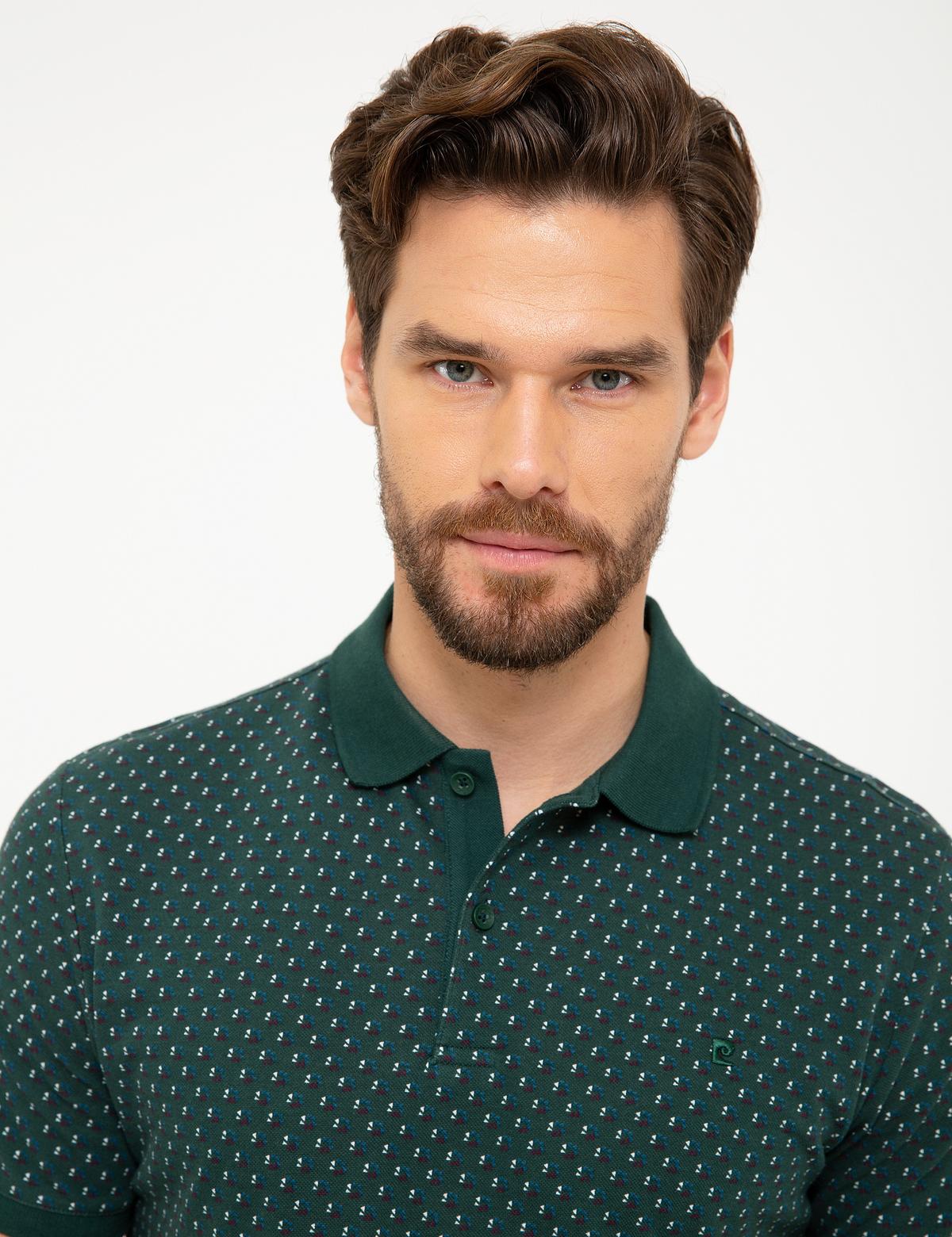 Koyu Yeşil Slim Fit T-shirt - 50210356028