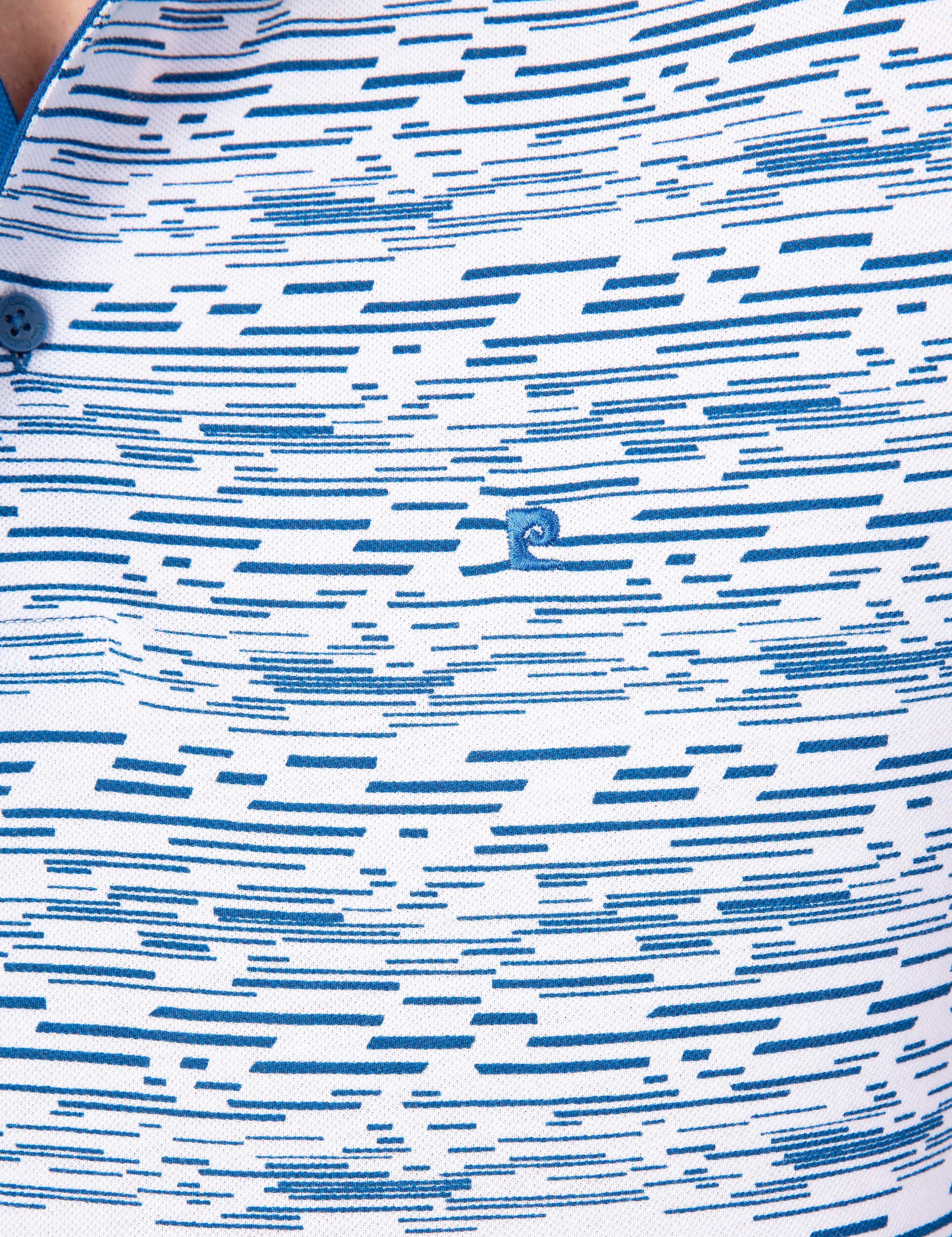 Saks Mavi Slim Fit Polo Yaka T-Shirt - Image 5