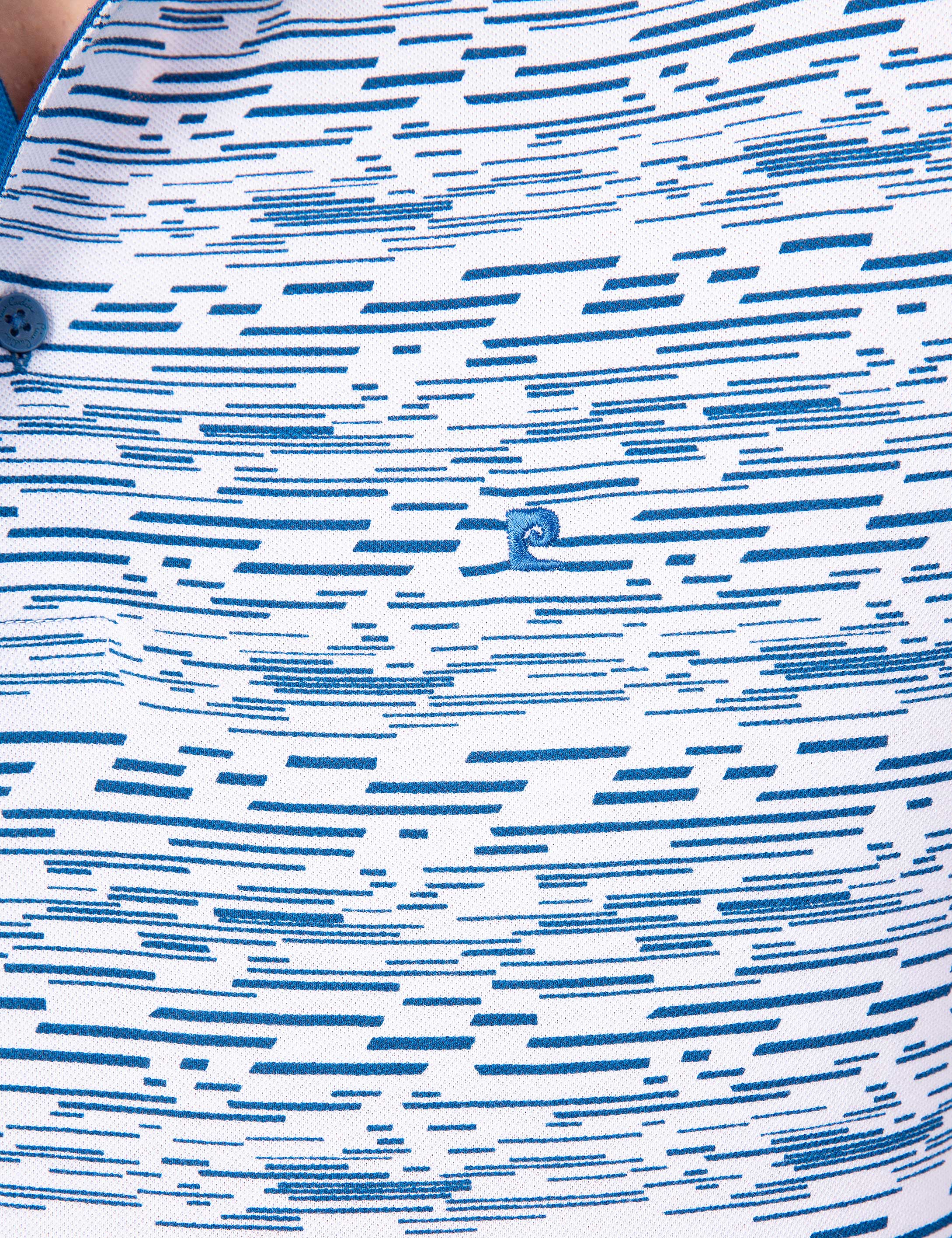 Saks Mavi Slim Fit Polo Yaka T-Shirt
