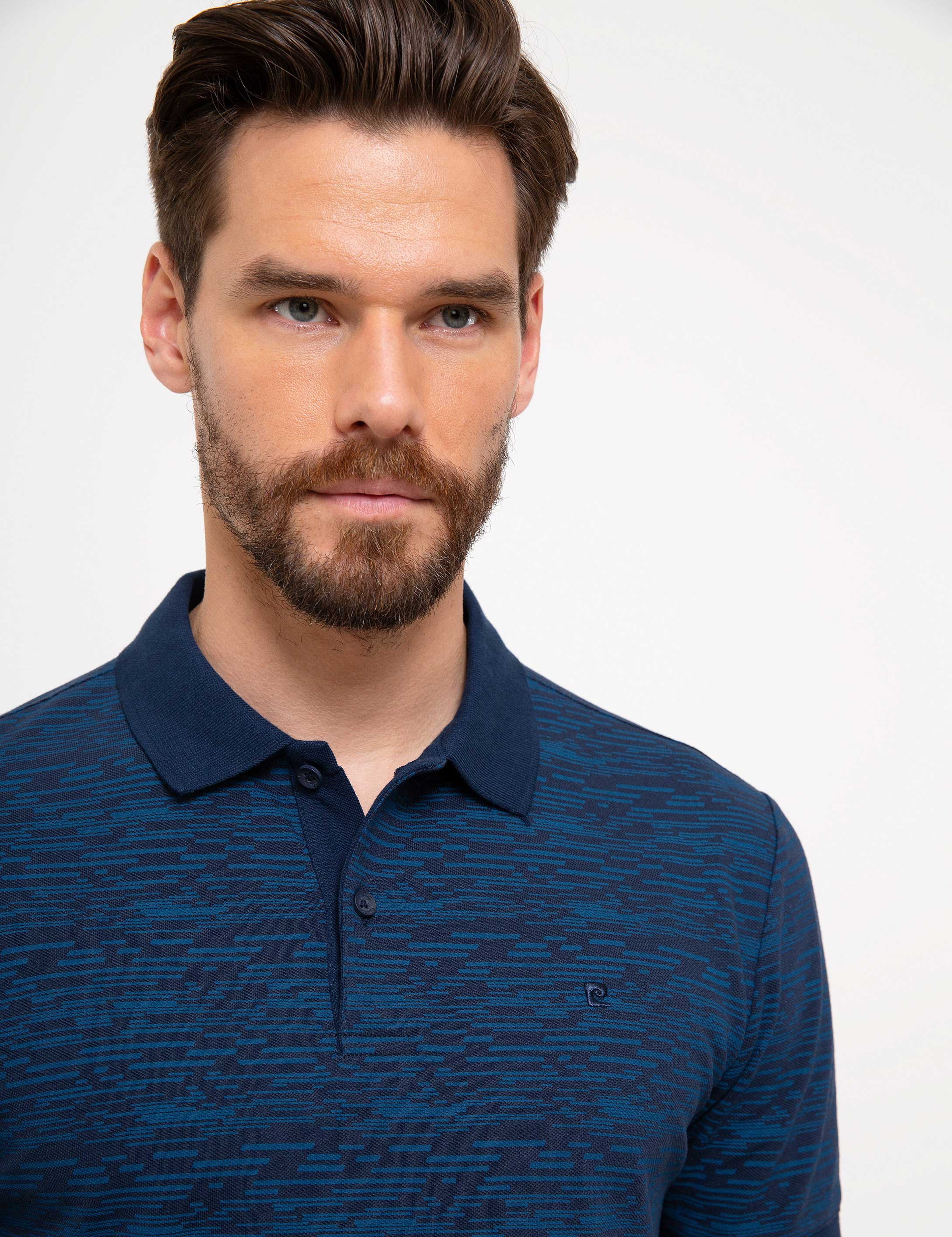Lacivert Slim Fit Polo Yaka T-Shirt - Image 2