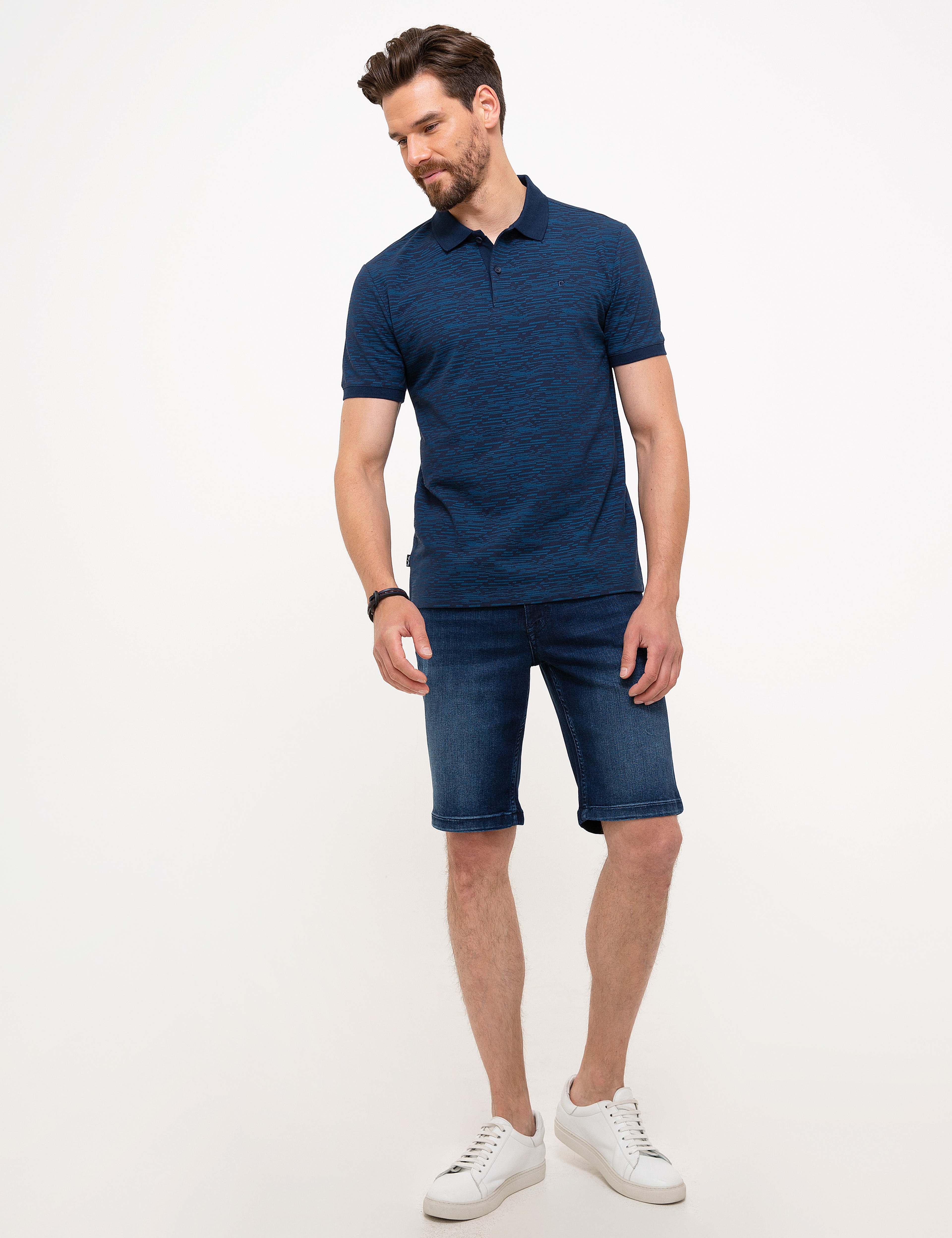 Lacivert Slim Fit Polo Yaka T-Shirt - Image 4