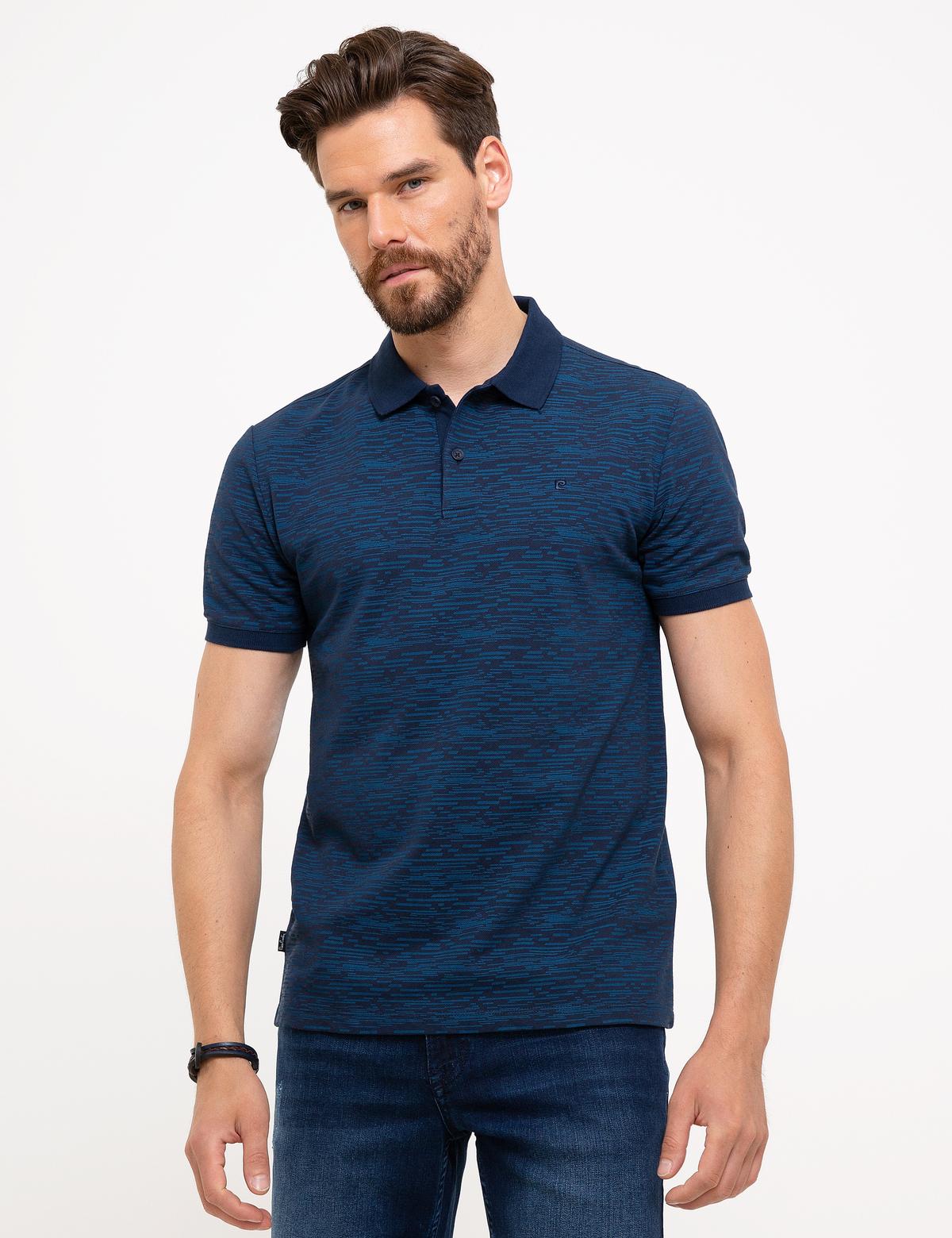 Lacivert Slim Fit Polo Yaka T-Shirt