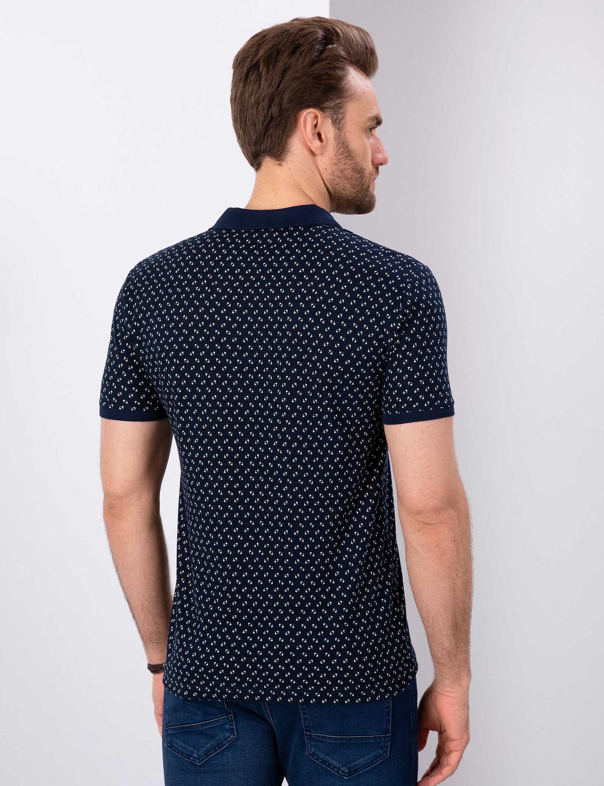 Lacivert Slim Fit T-Shirt - 50210359007