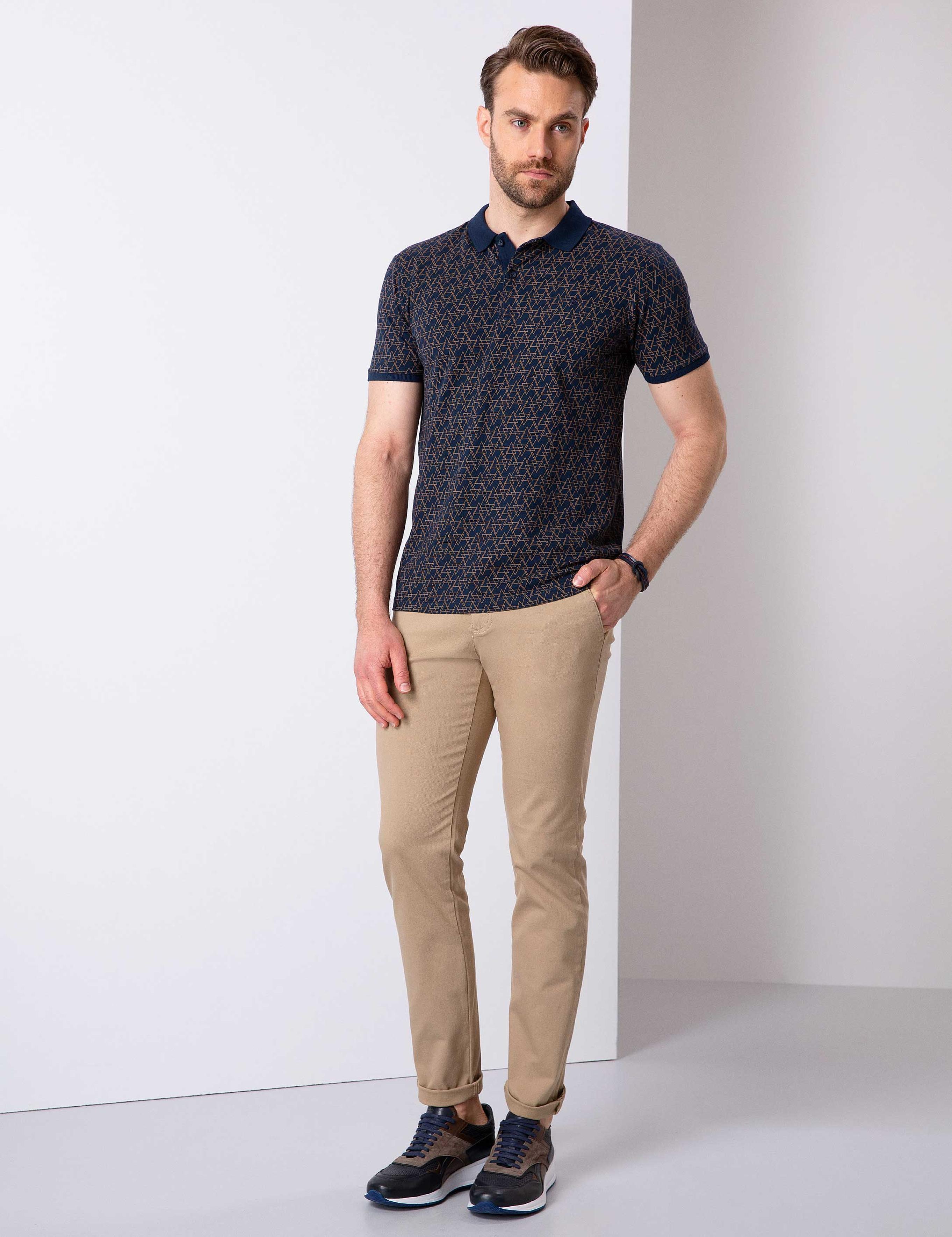 Lacivert Slim Fit T-Shirt