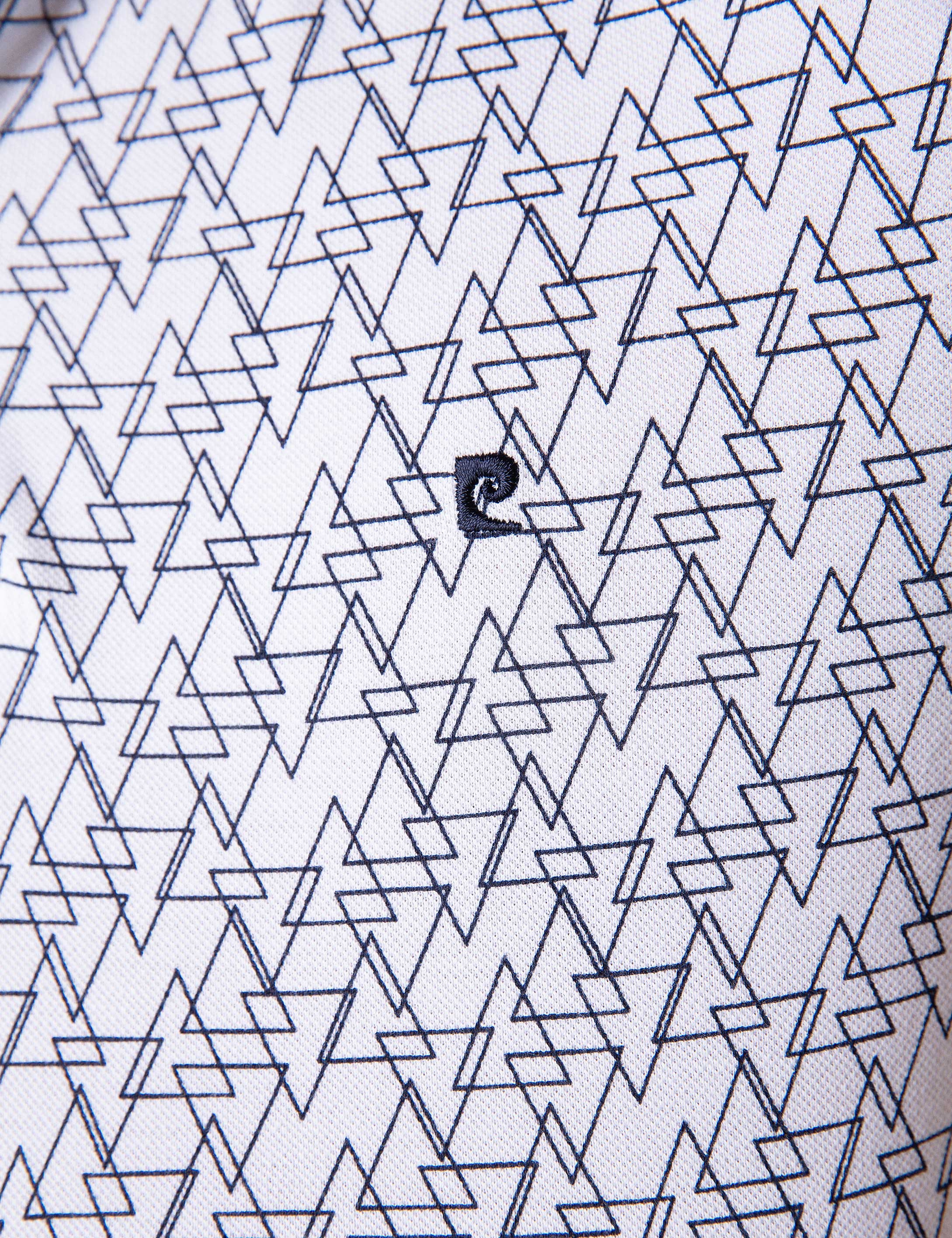 Beyaz Slim Fit Polo Yaka T-Shirt - Image 5