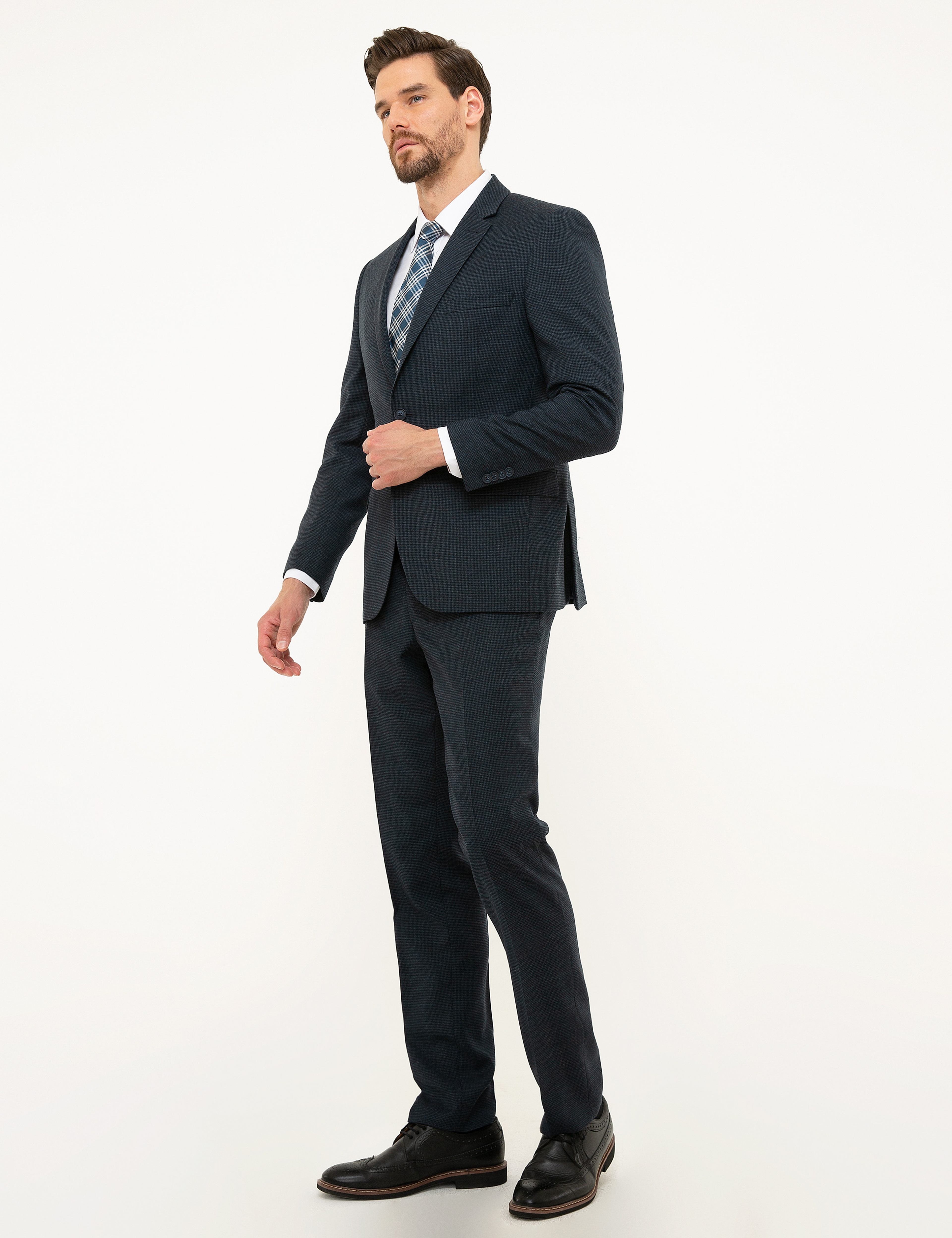 Lacivert Slim Fit Takım Elbise - Image 3