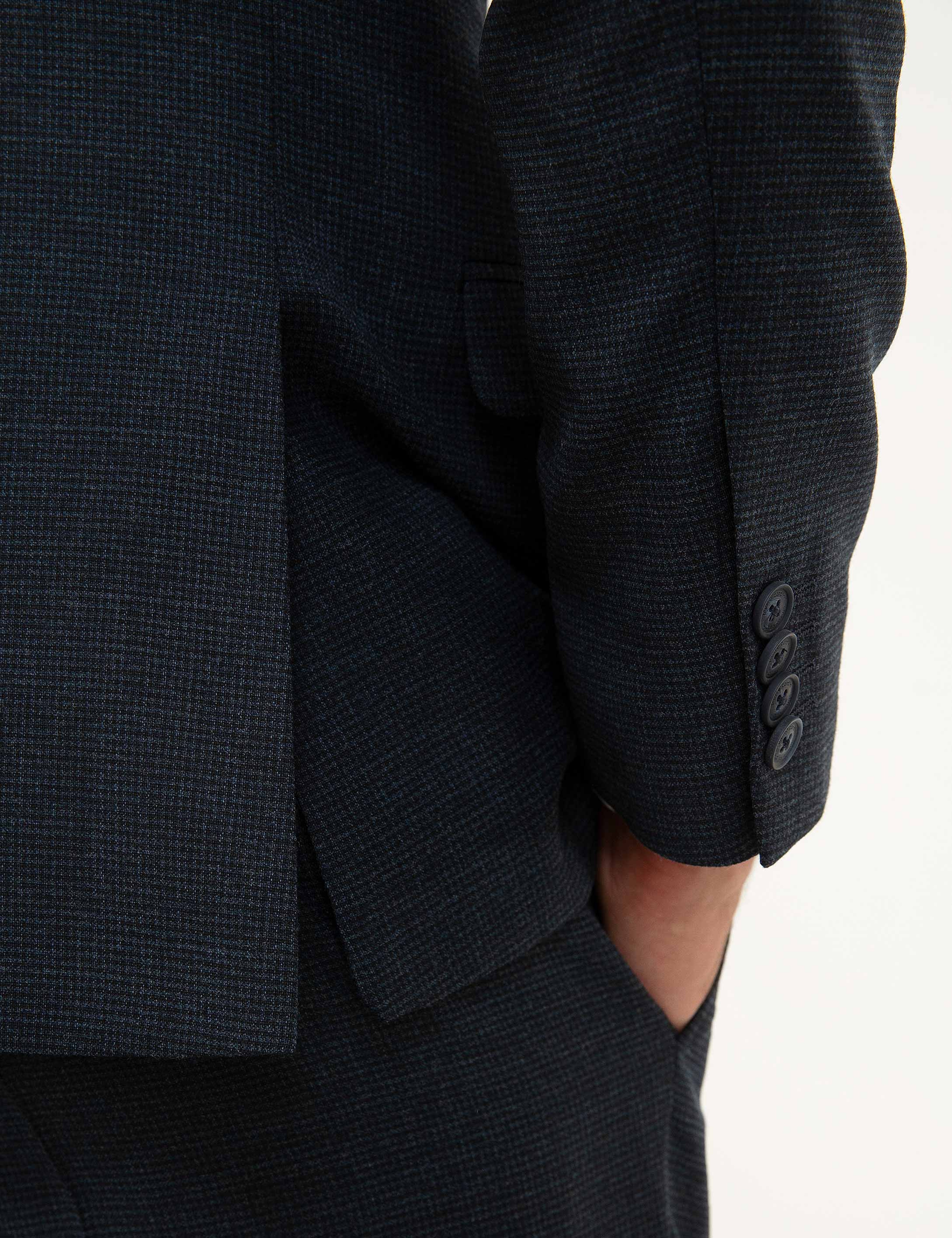 Lacivert Slim Fit Takım Elbise - Image 5
