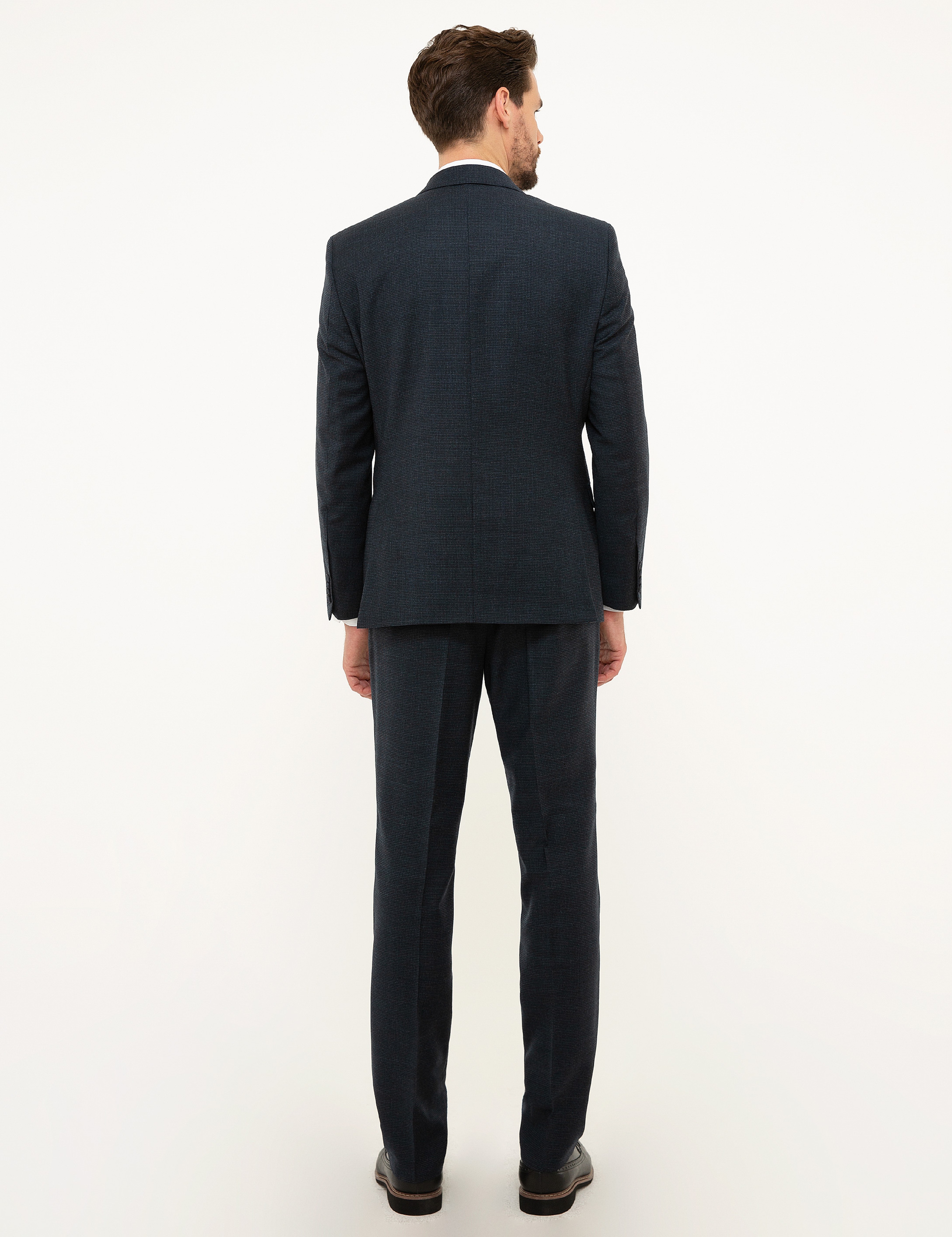 Lacivert Slim Fit Takım Elbise - Image 4