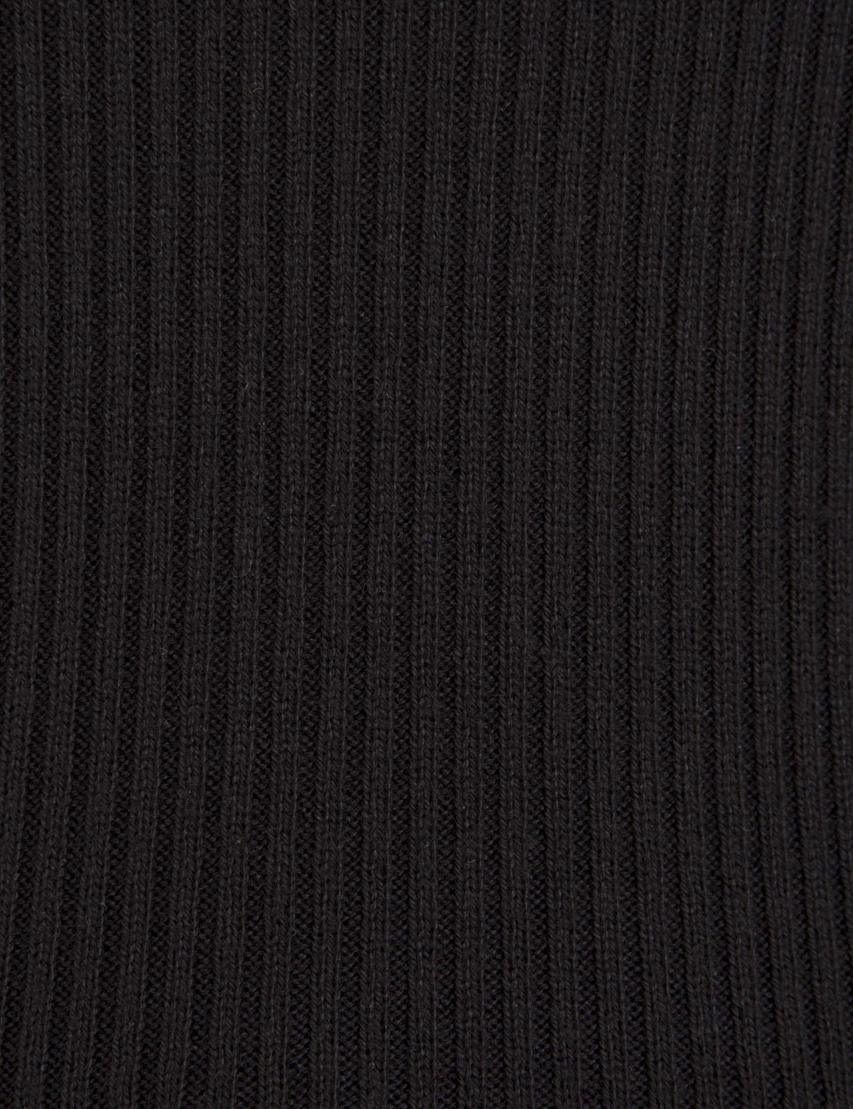 Siyah Slim Fit V Yaka Triko Kazak