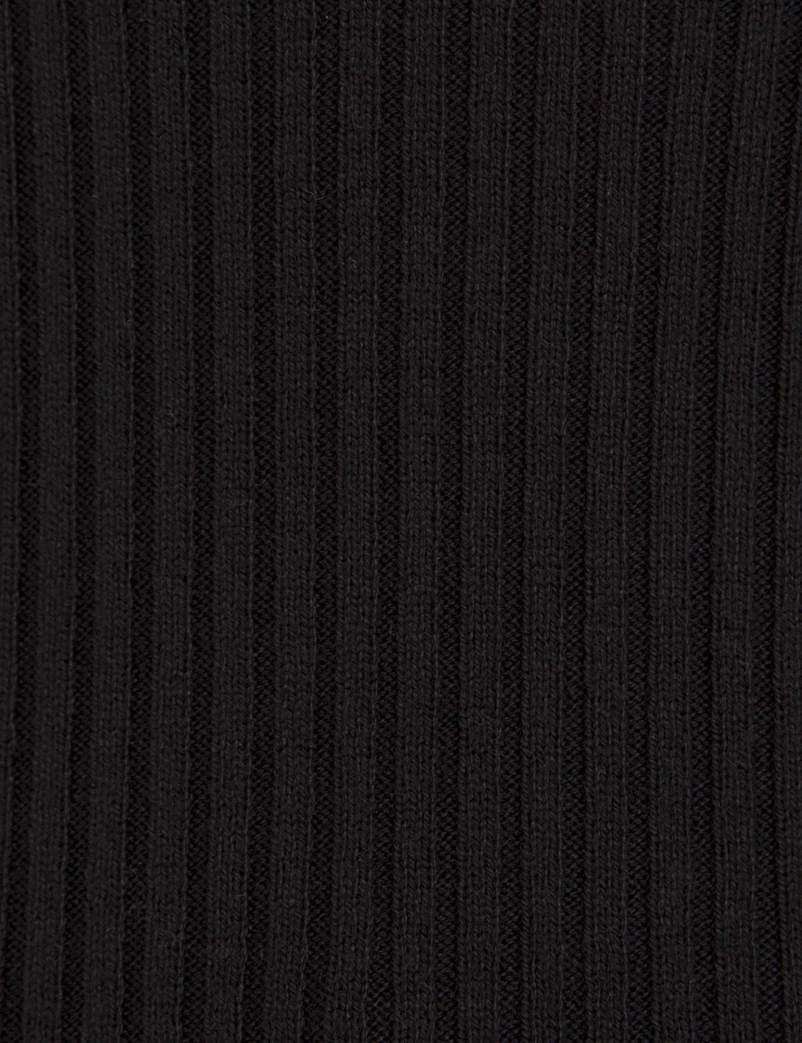 Siyah Slim Fit Bisiklet Yaka Triko Kazak